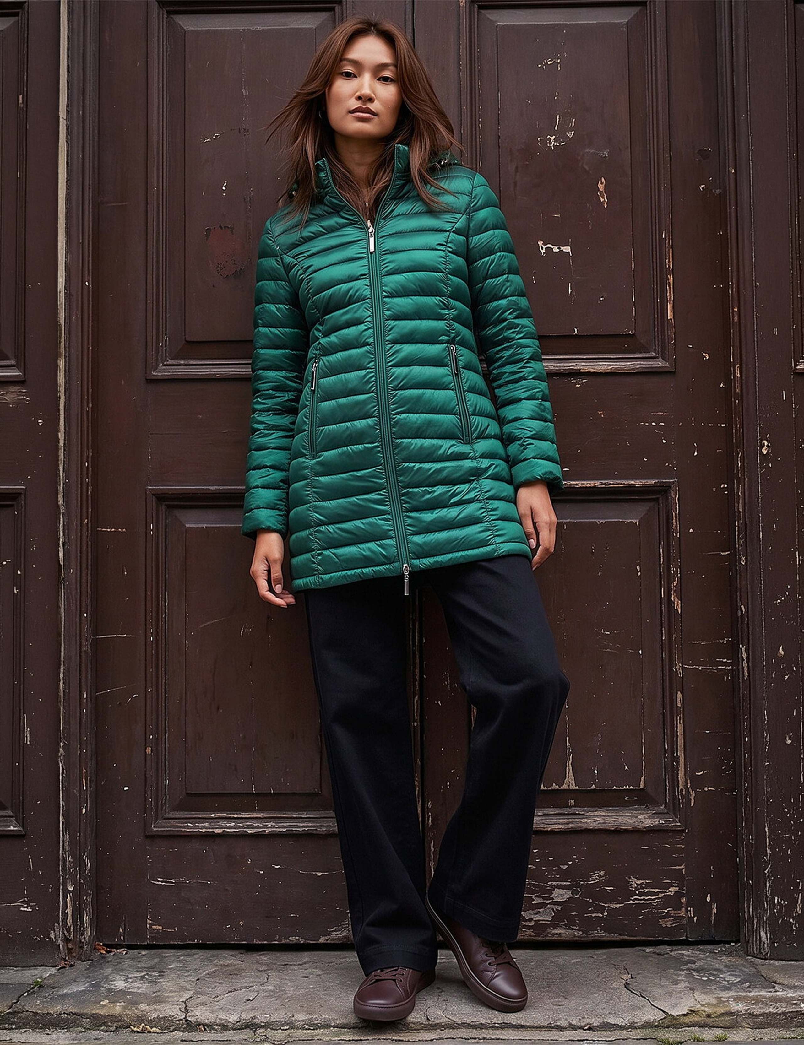 Quilted Hooded Longline Puffer Coat 2 of 4
