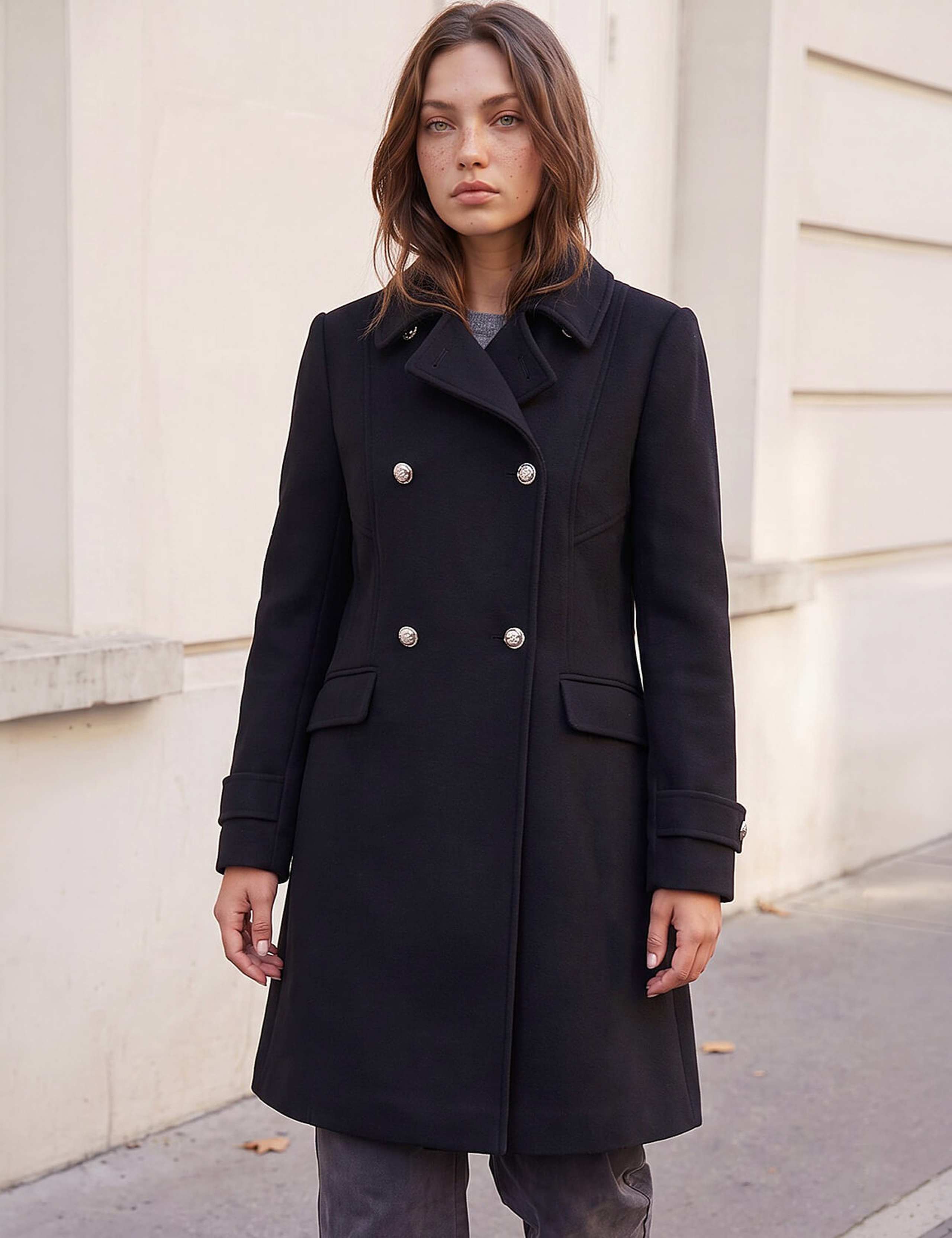 Petite Double Breasted Tailored Coat 2 of 4