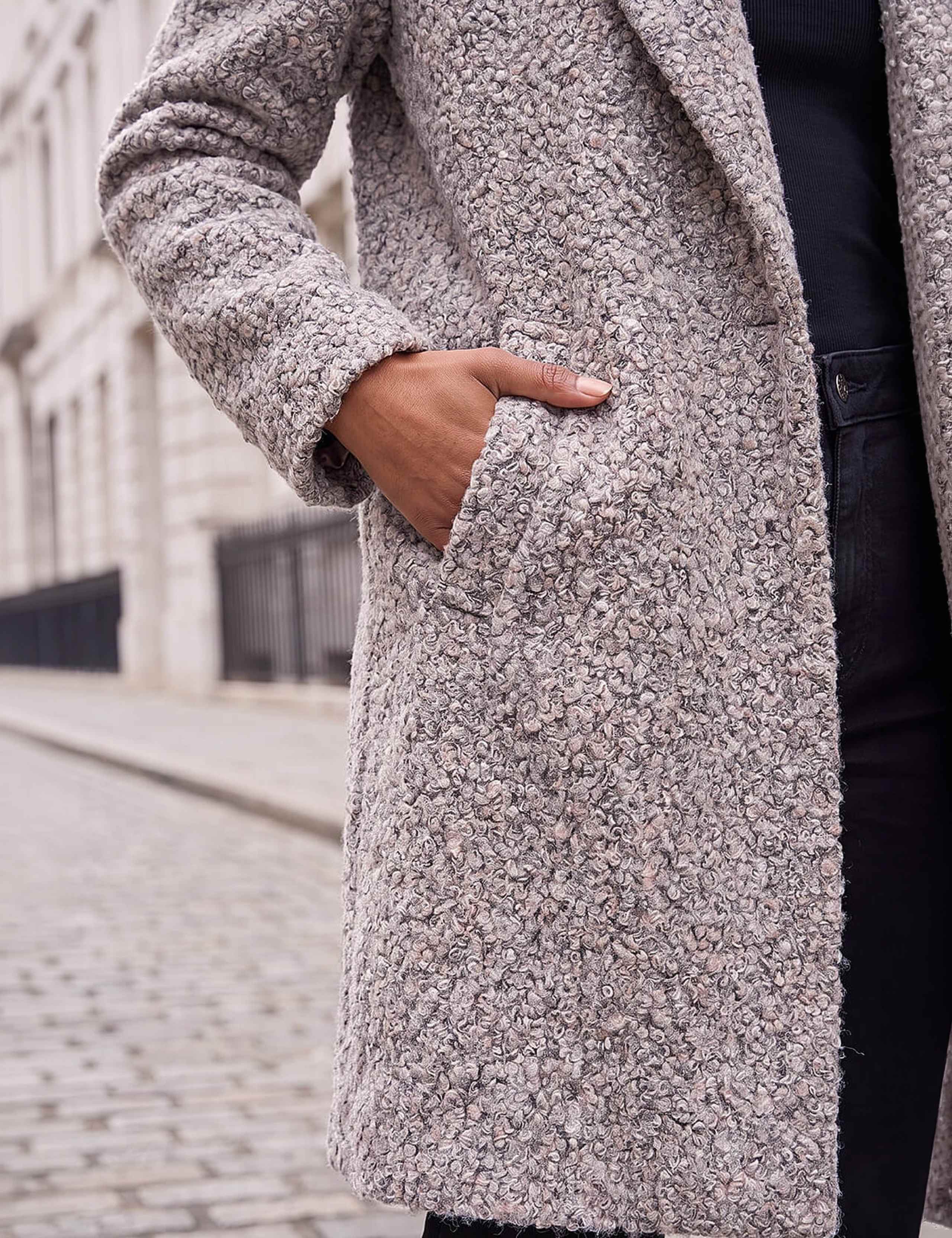 Petite Boucle Textured Coat 4 of 4