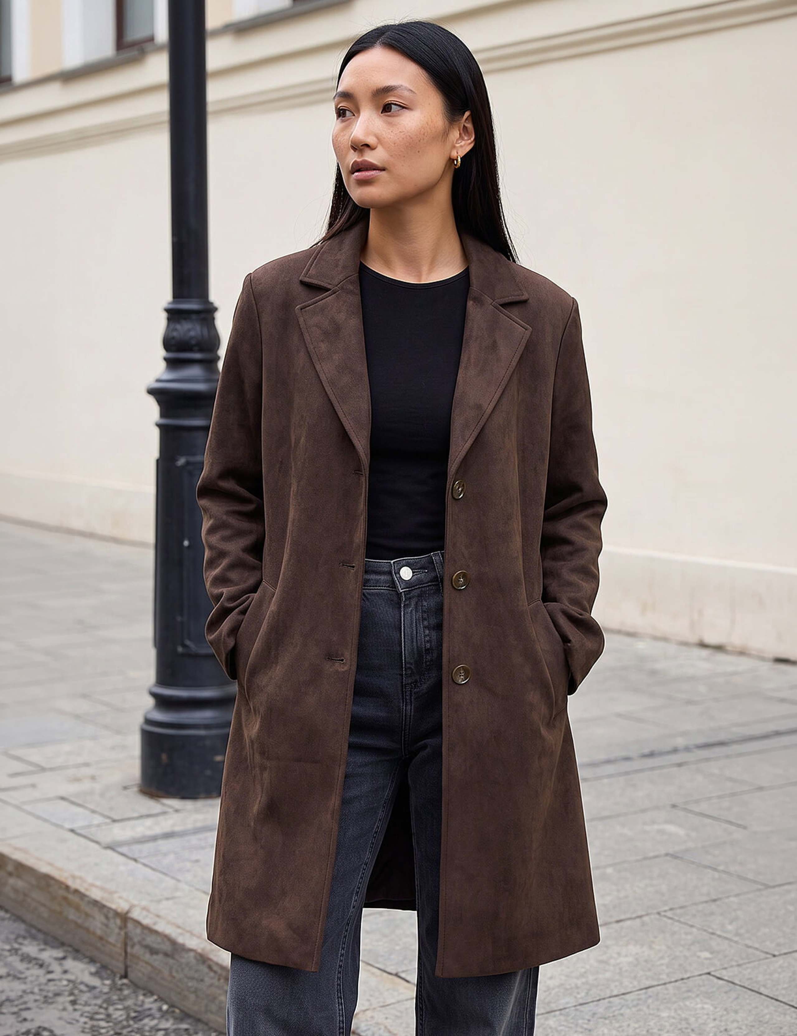 Suedette Coat 1 of 4
