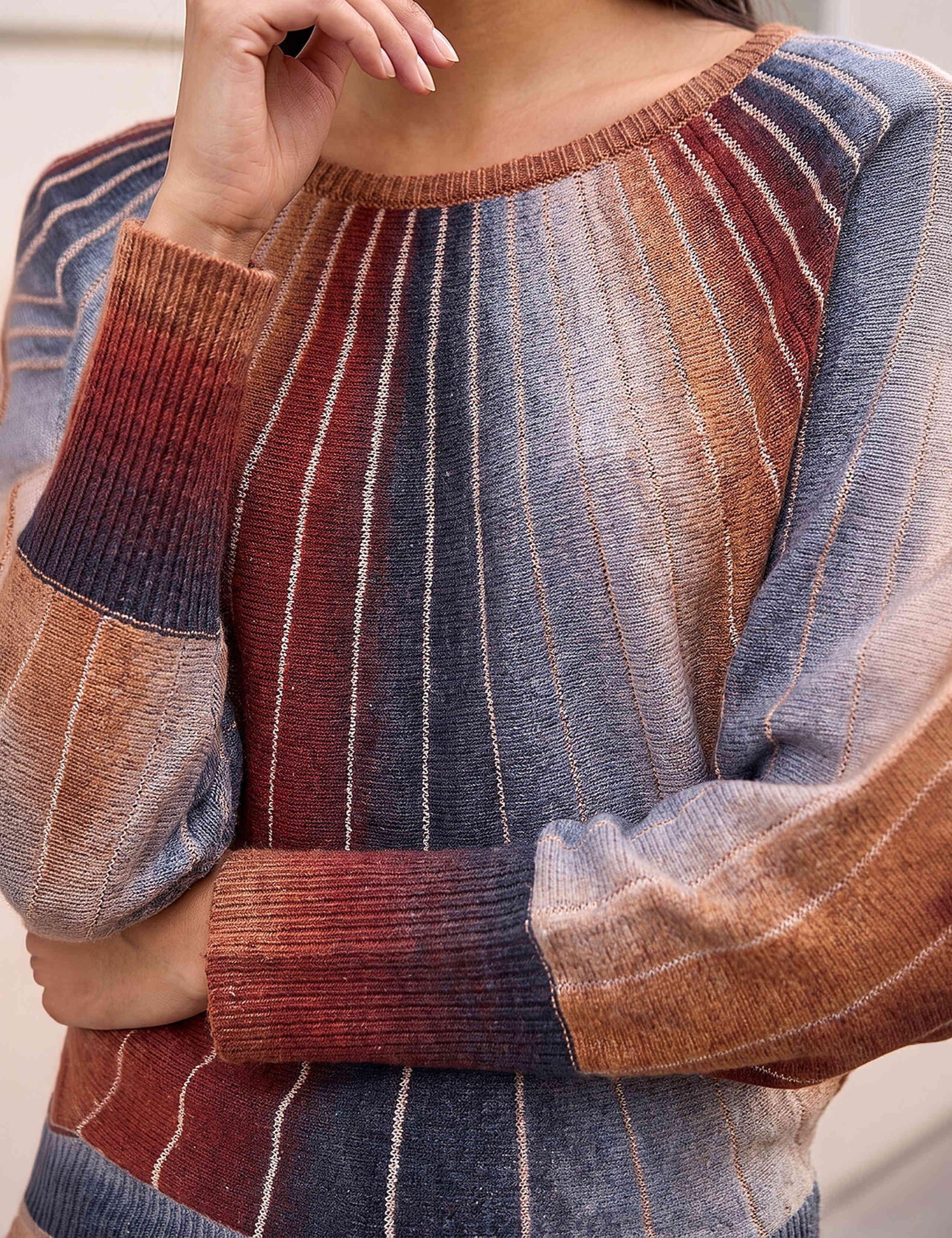 Space Dyed Sunray Batwing Sleeve Jumper 4 of 4