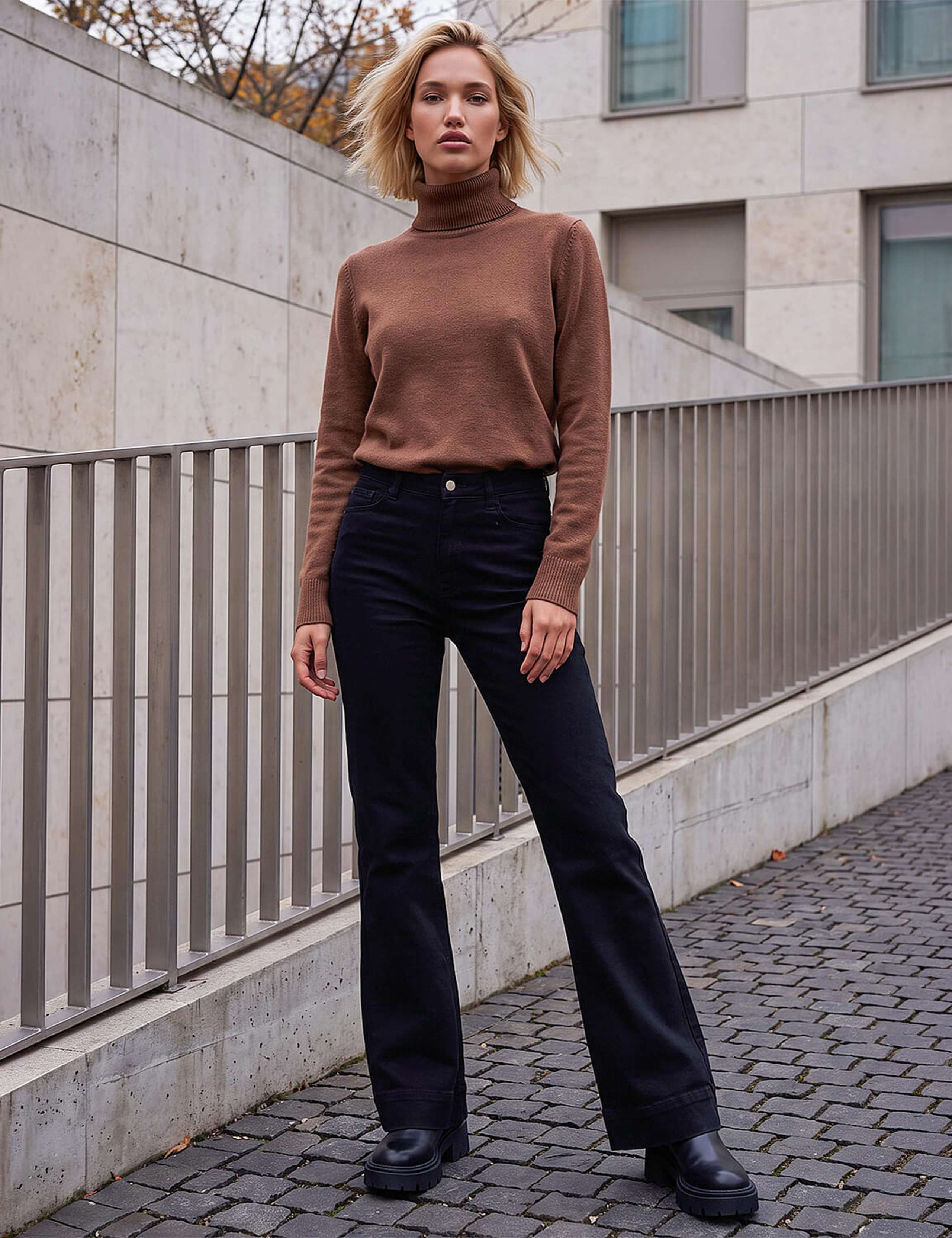 Mid Rise Flared Jeans 3 of 4