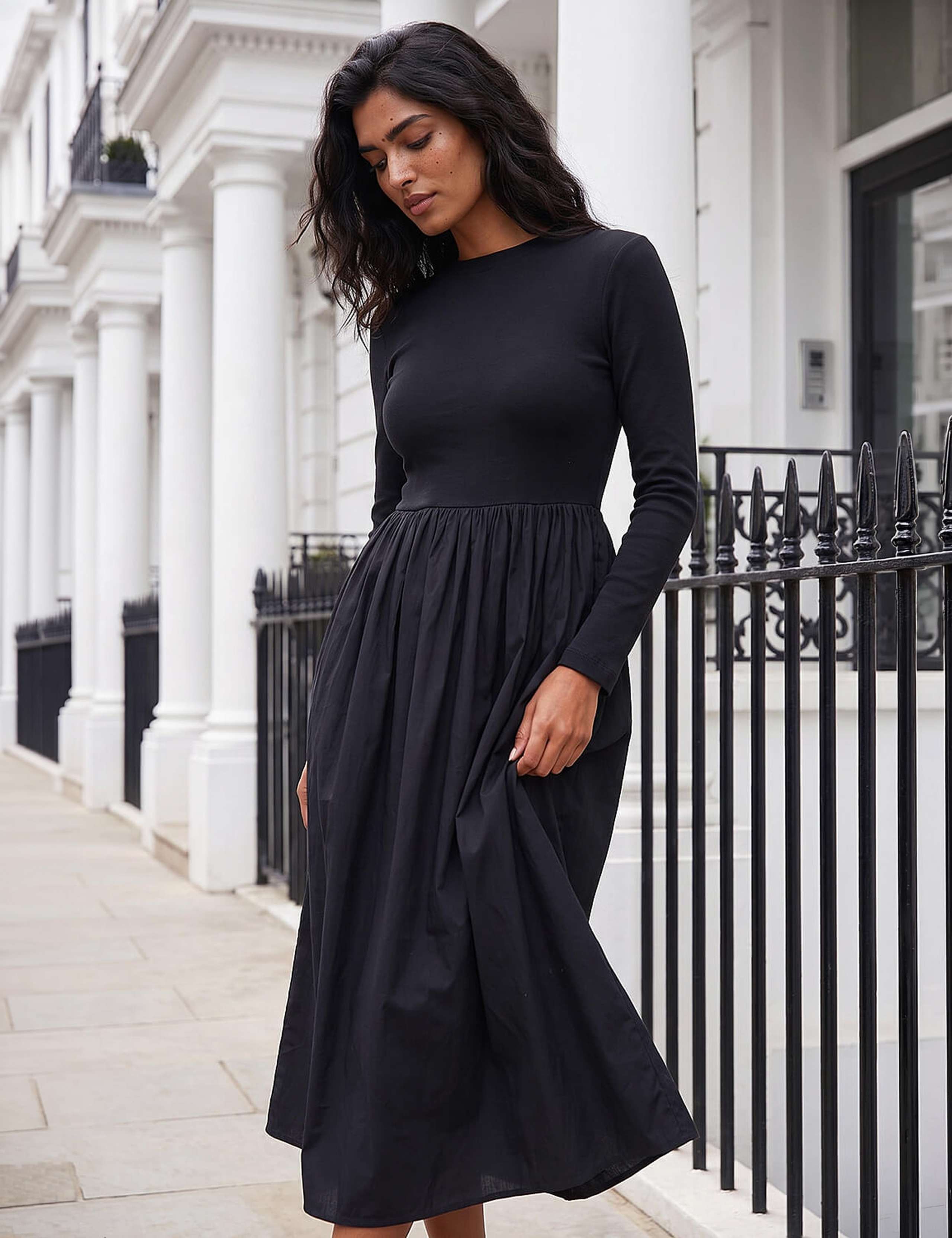 Cotton Rich Skater Dress 3 of 4