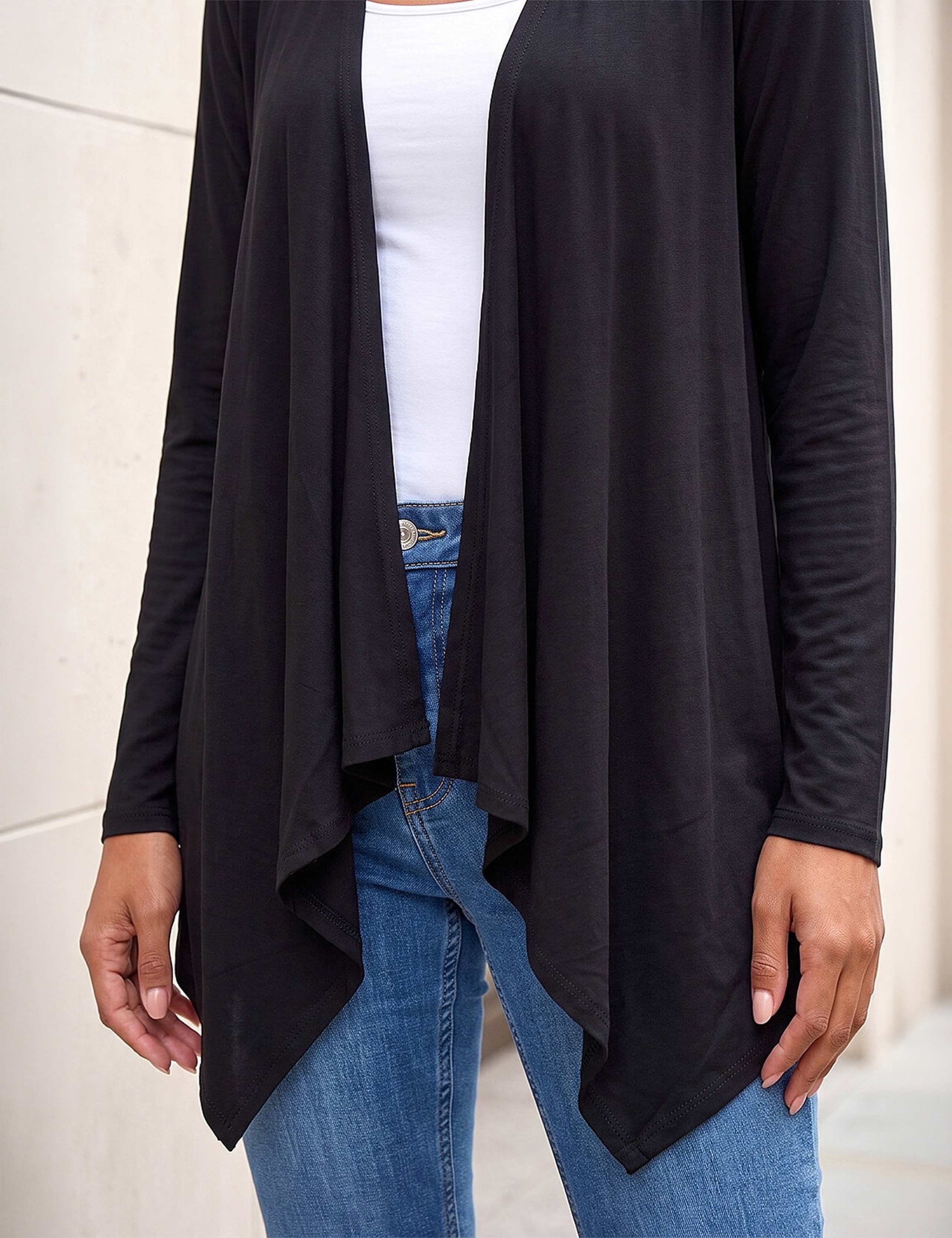 Jersey Waterfall Cardigan 4 of 4