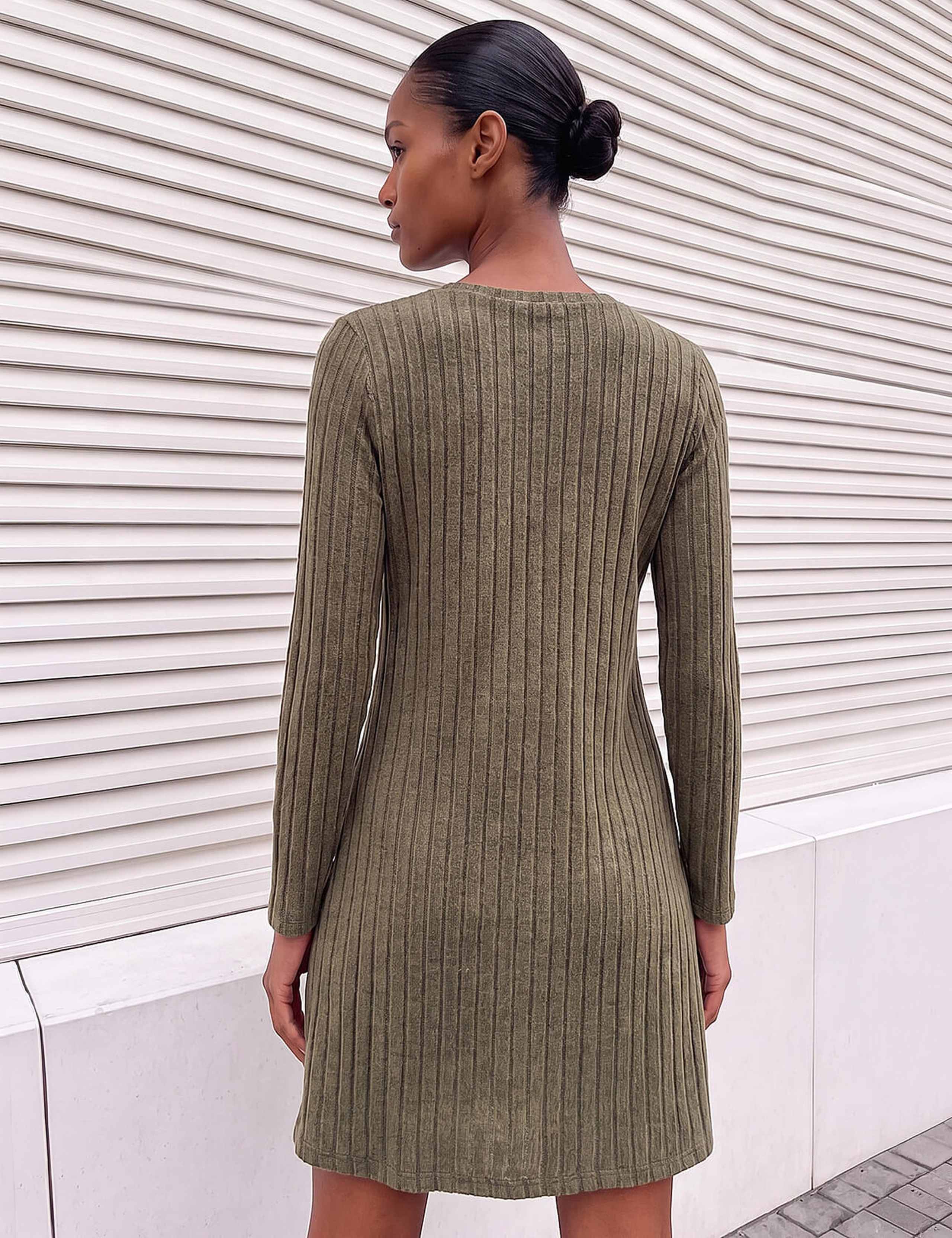 Textured Mini Swing Dress 2 of 4