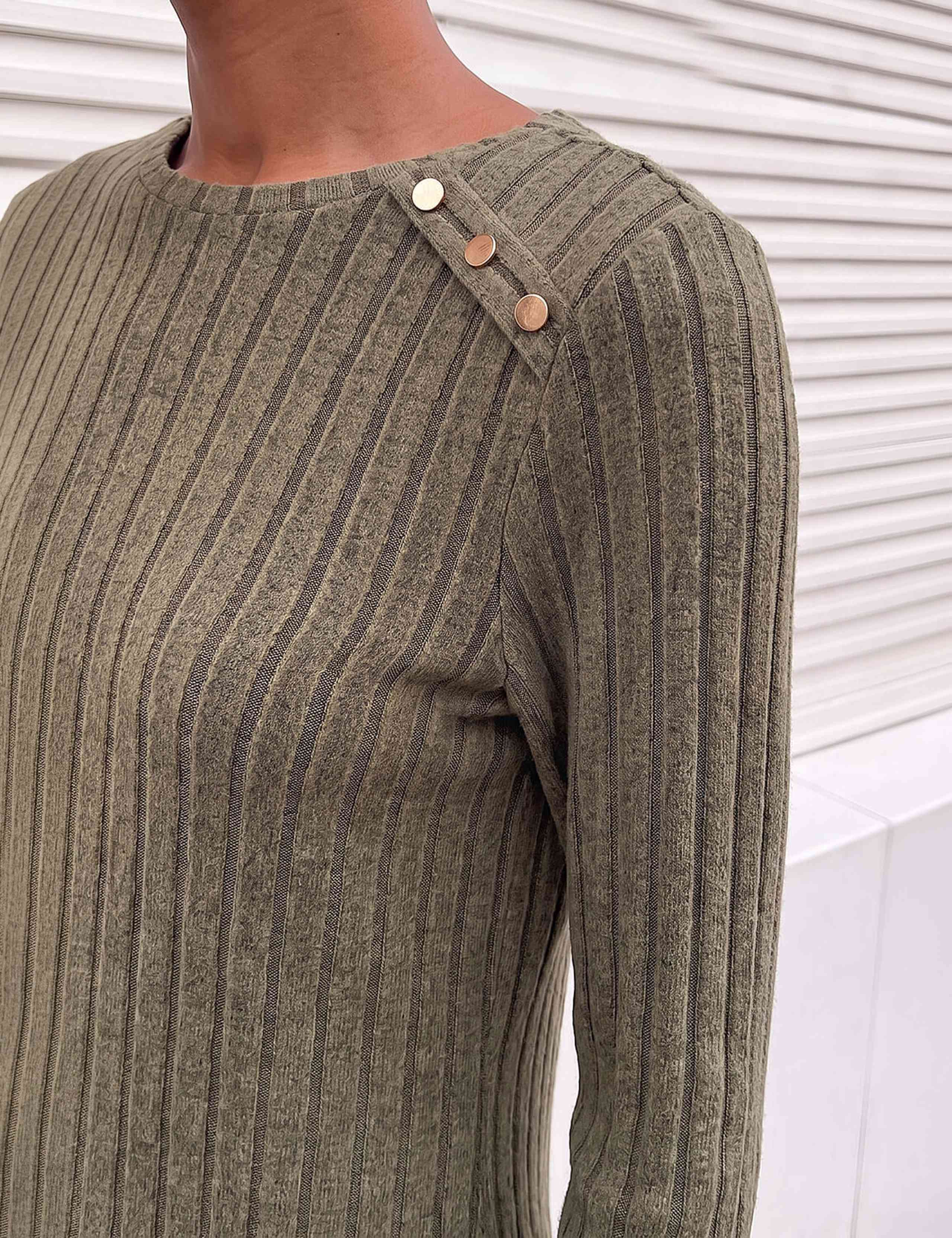 Textured Mini Swing Dress 4 of 4