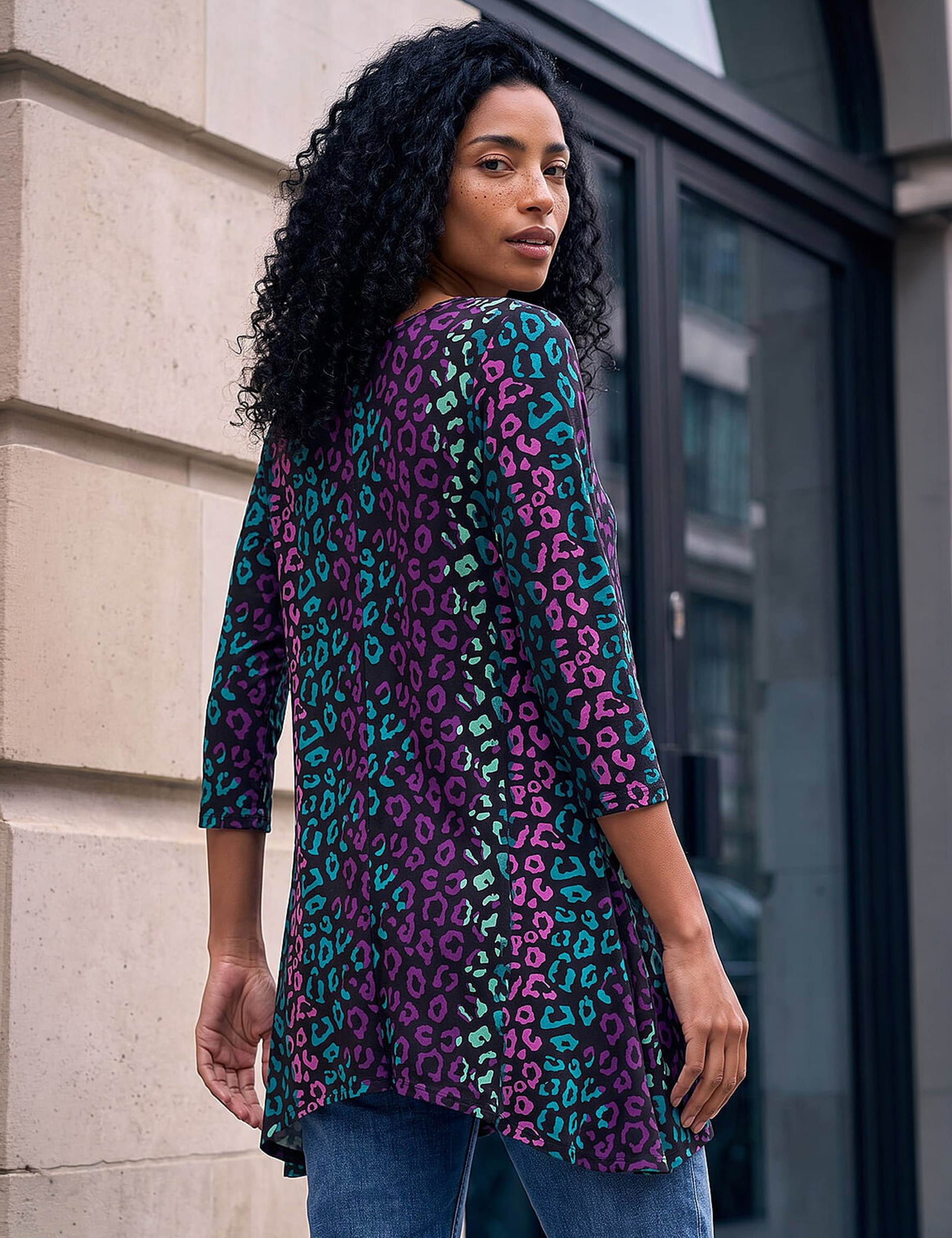 Animal Print Hanky Hem Tunic 2 of 4