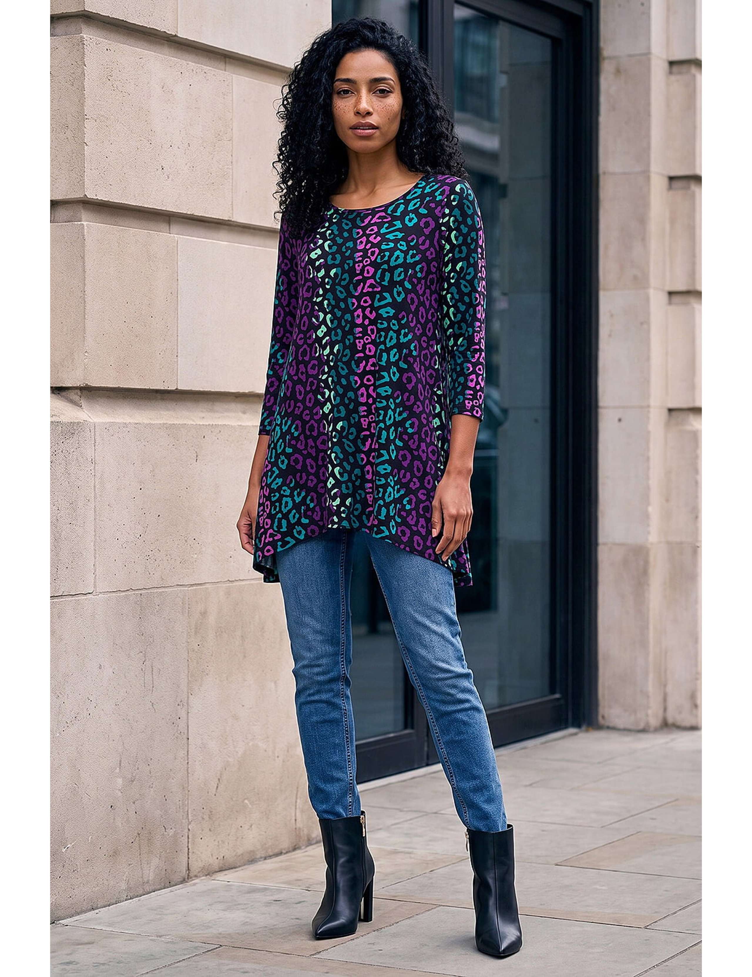 Animal Print Hanky Hem Tunic 3 of 4