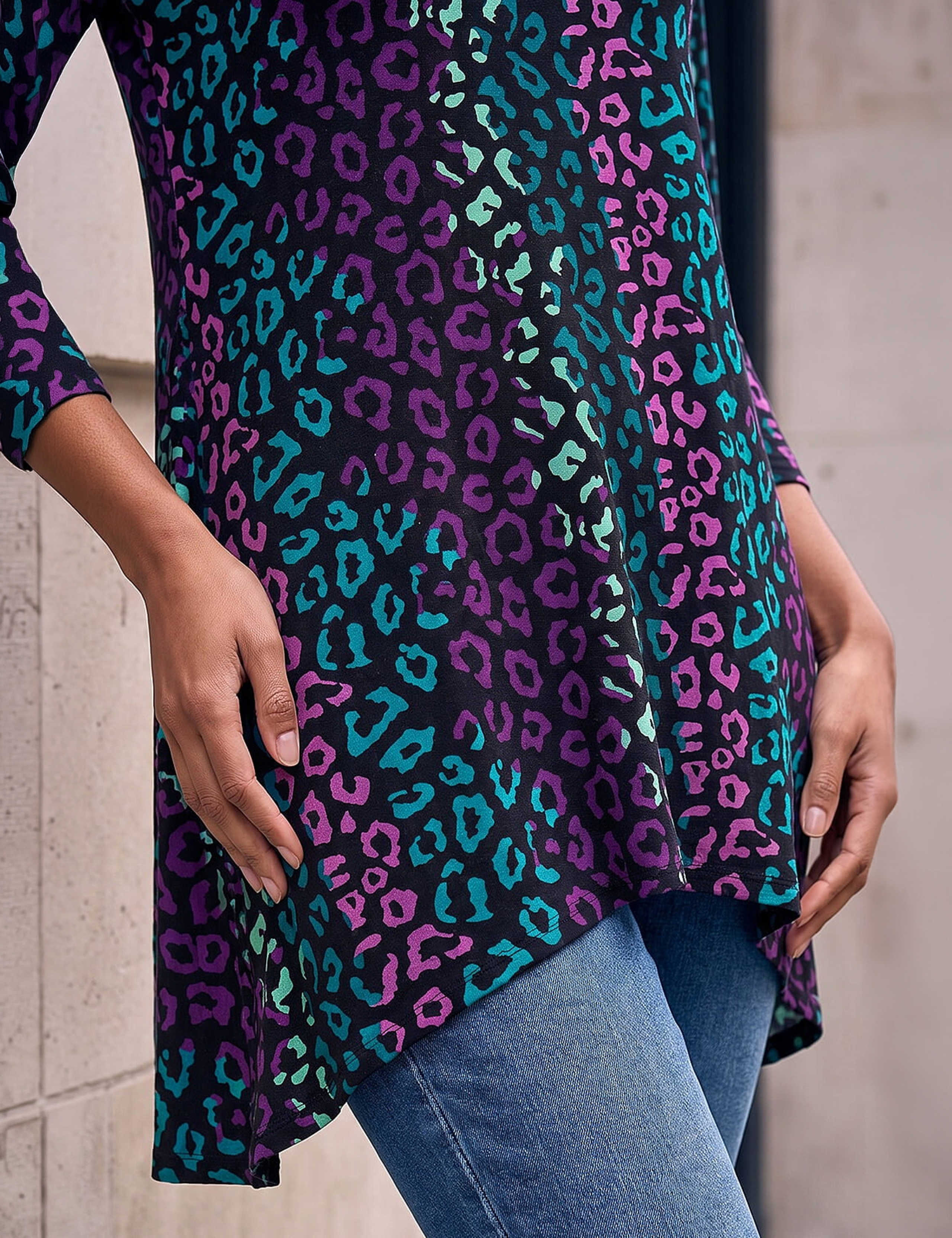 Animal Print Hanky Hem Tunic 4 of 4