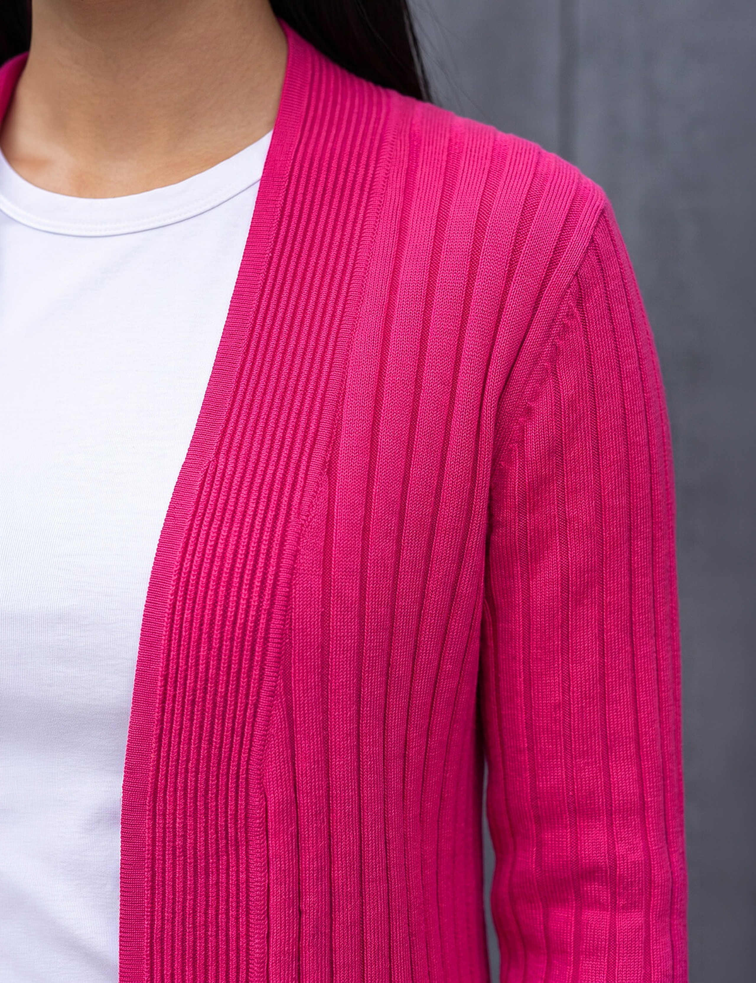 Ribbed Edge to Edge Longline Cardigan 4 of 4