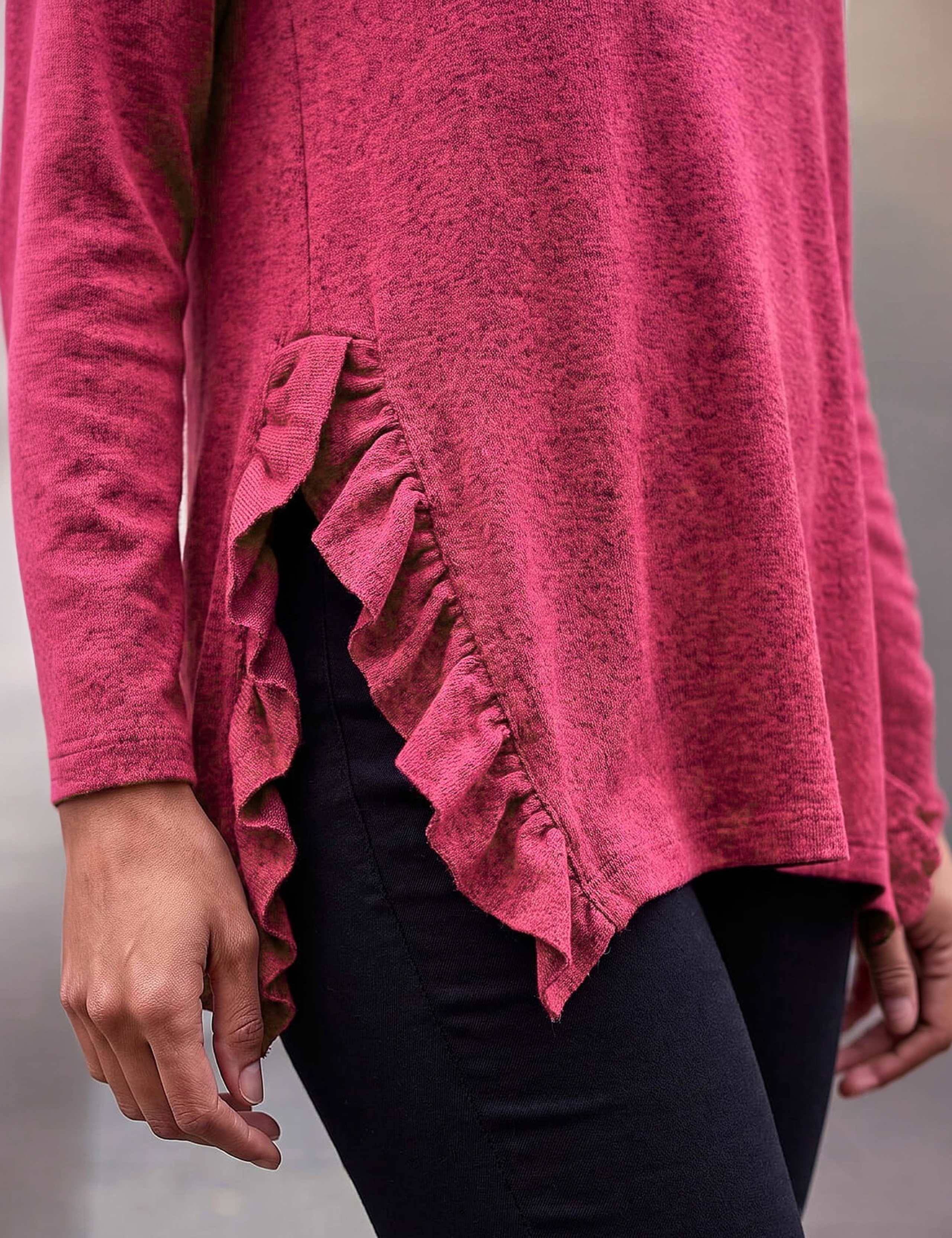 Jersey Side Ruffle Tunic Top 4 of 4