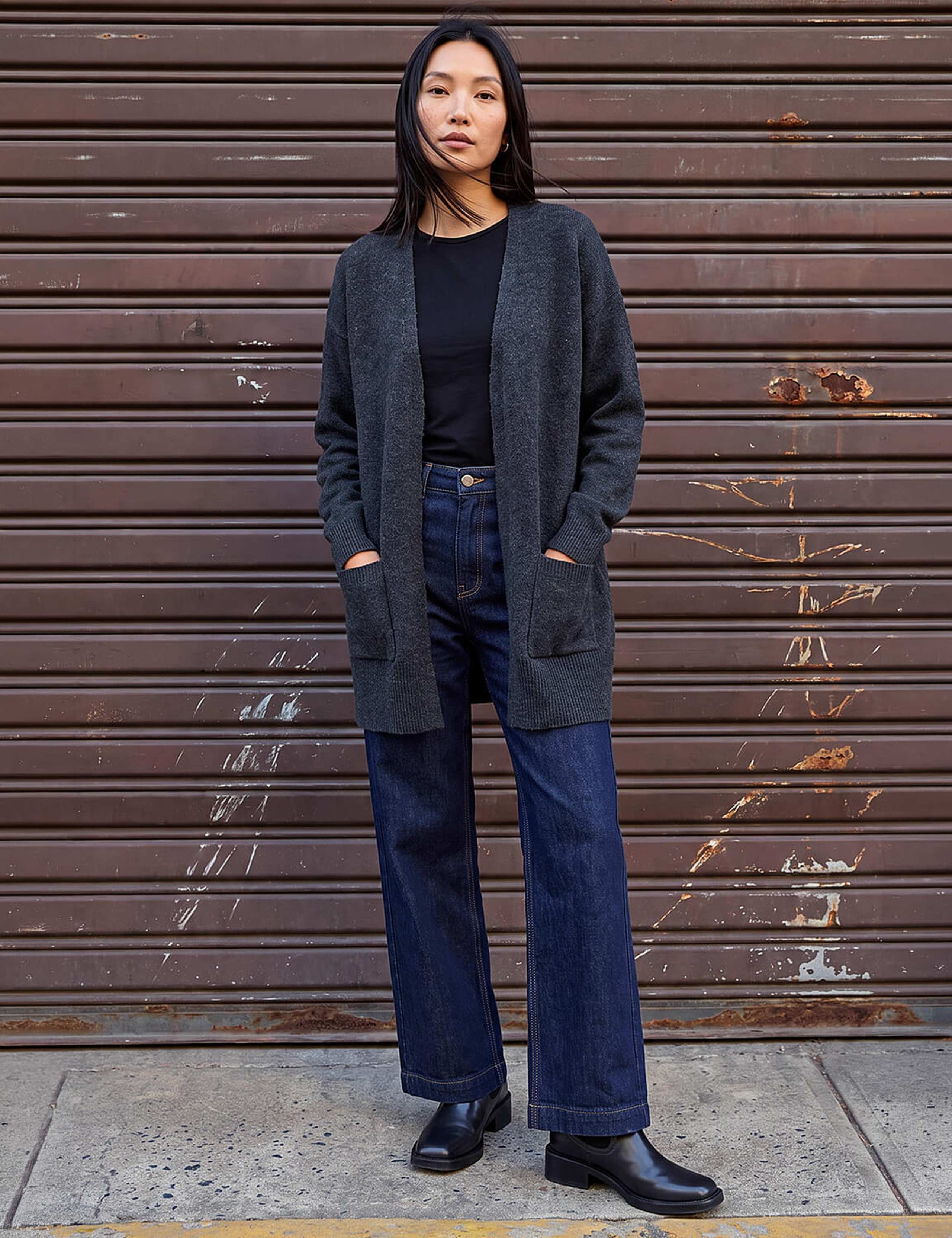 Edge to Edge Pocket Longline Cardigan 2 of 4