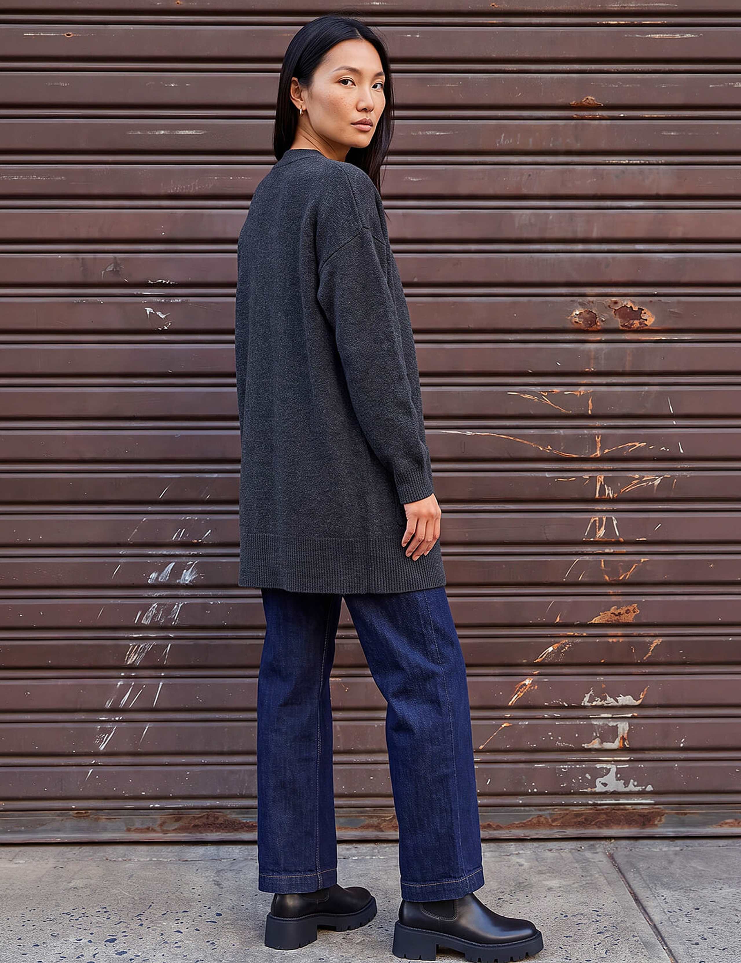 Edge to Edge Pocket Longline Cardigan 3 of 4