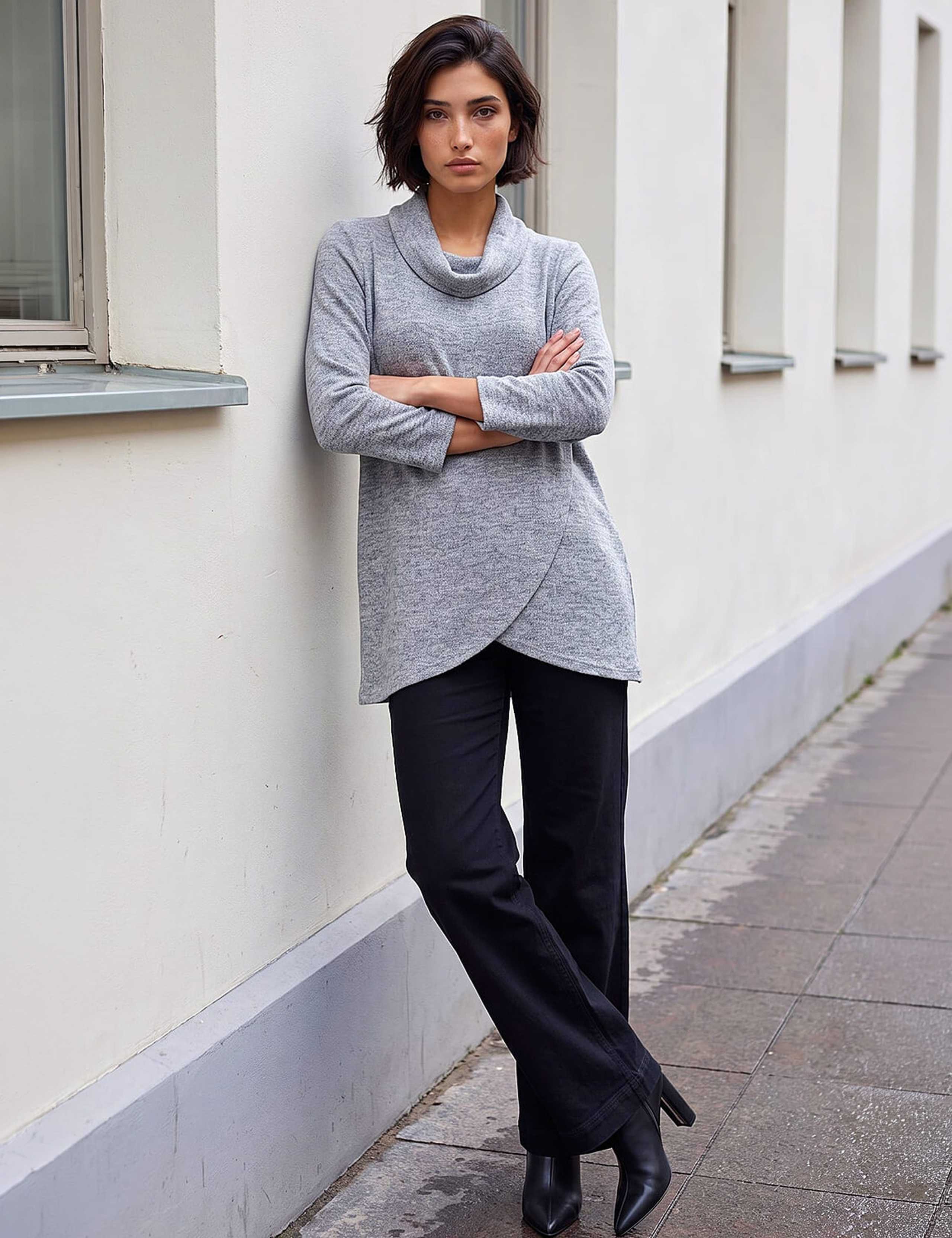 Petite Cowl Neck Wrap Top 2 of 4