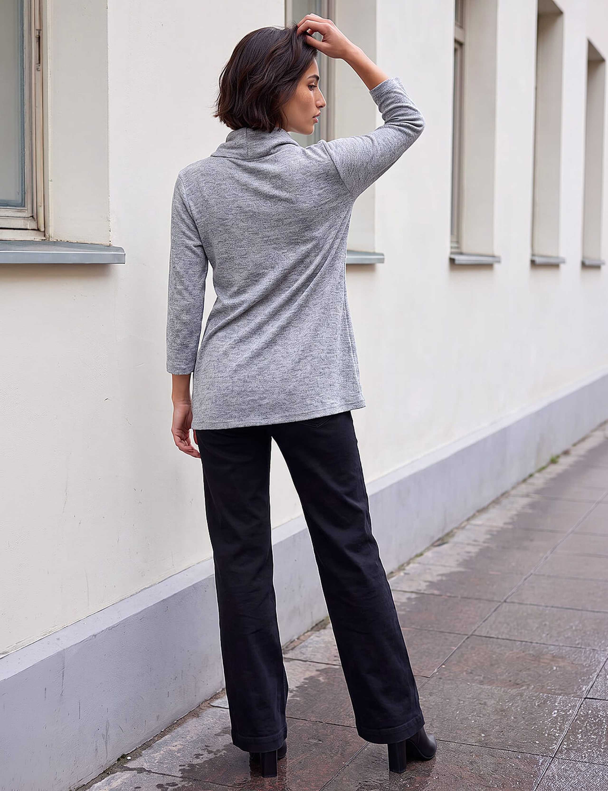 Petite Cowl Neck Wrap Top 3 of 4