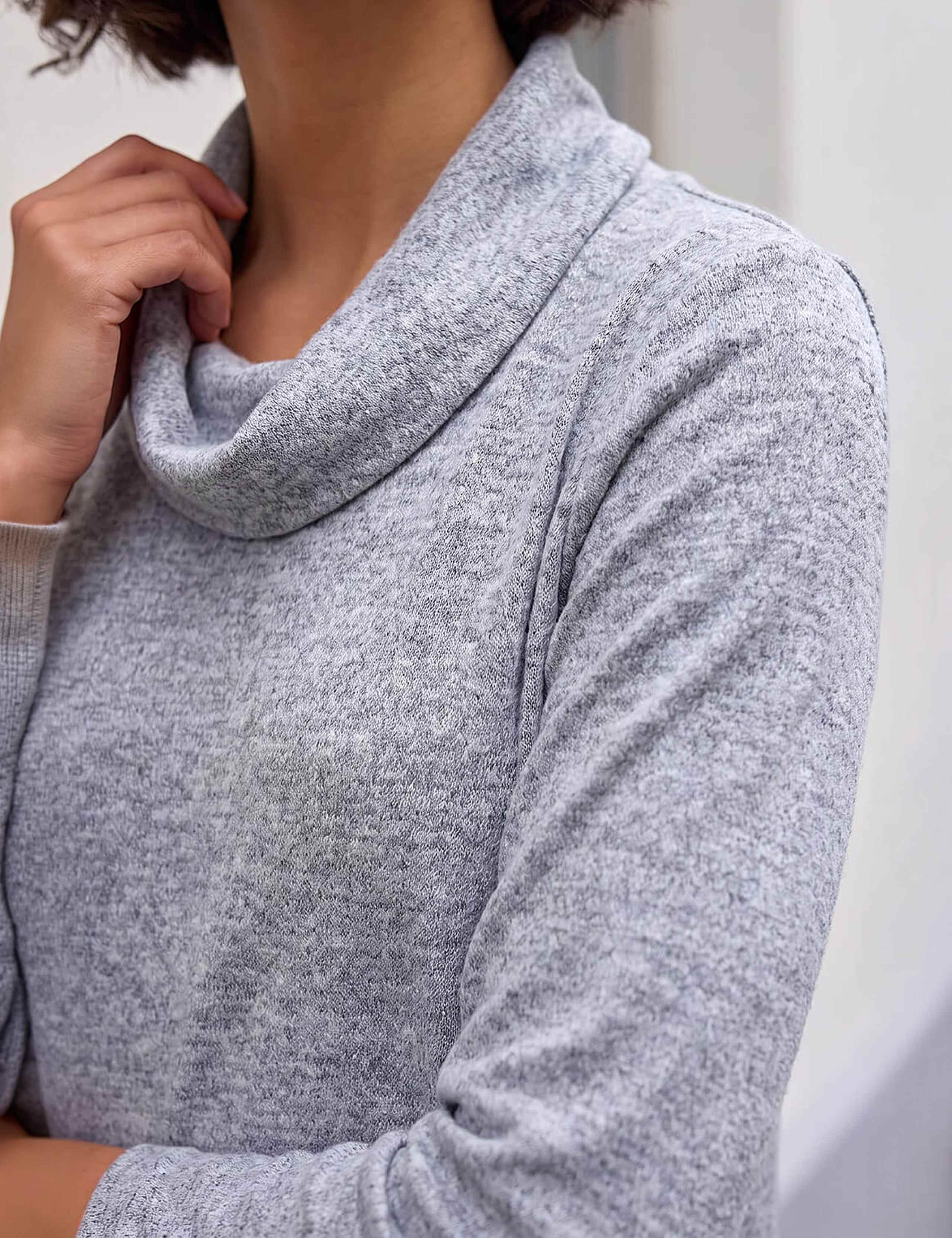 Petite Cowl Neck Wrap Top 4 of 4