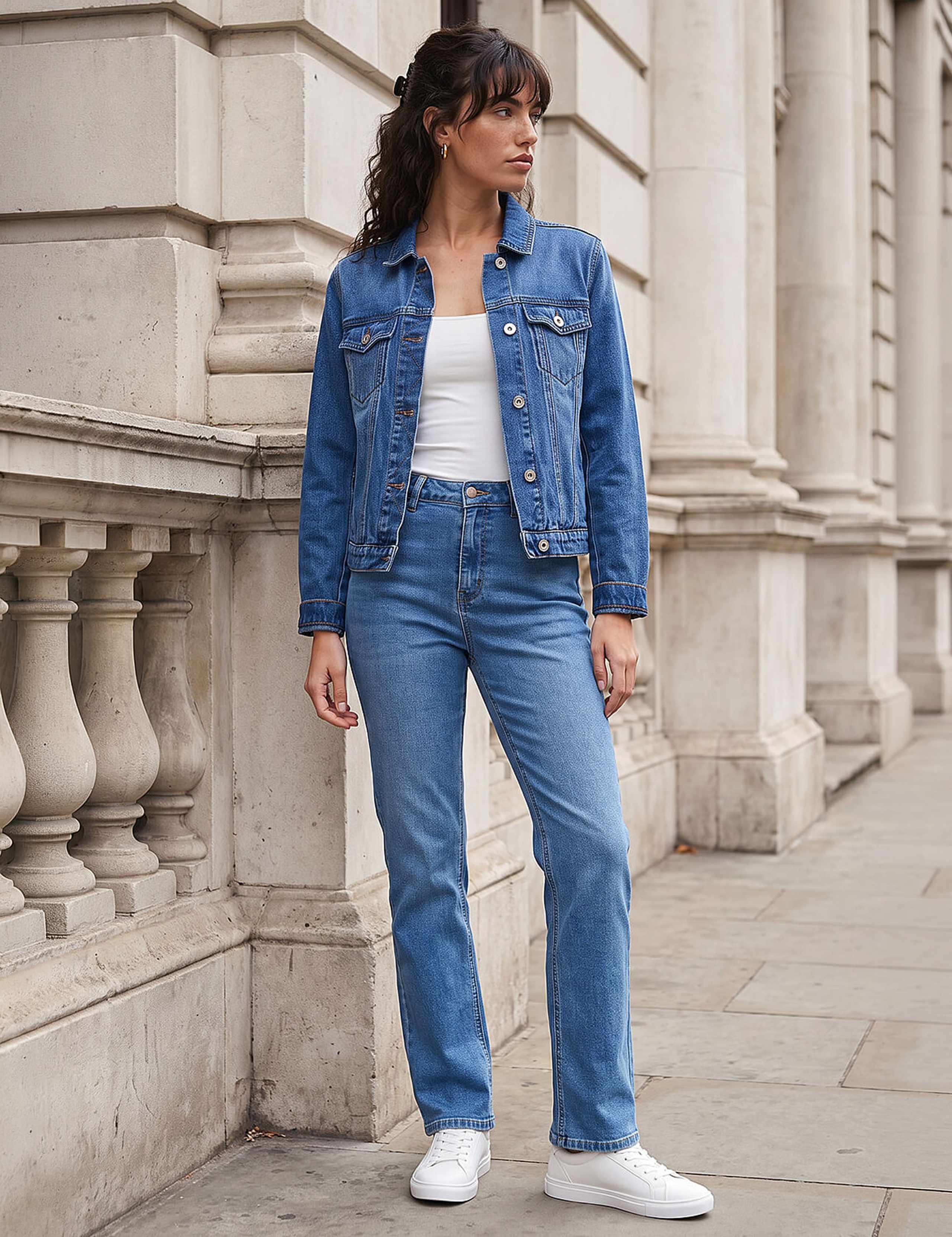 Denim Cropped Jacket 2 of 4