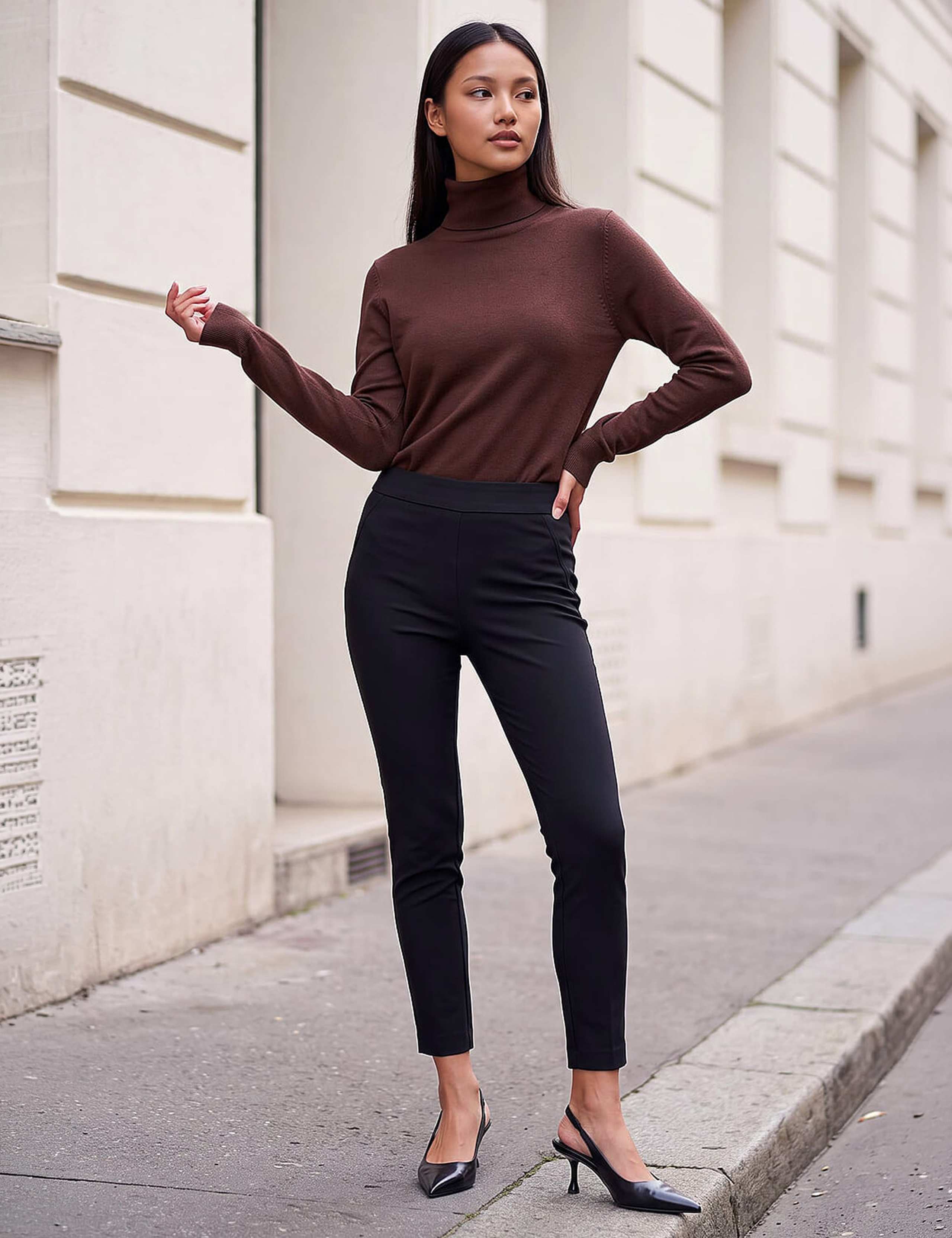 Petite Cropped Trousers with Stretch 3 of 4