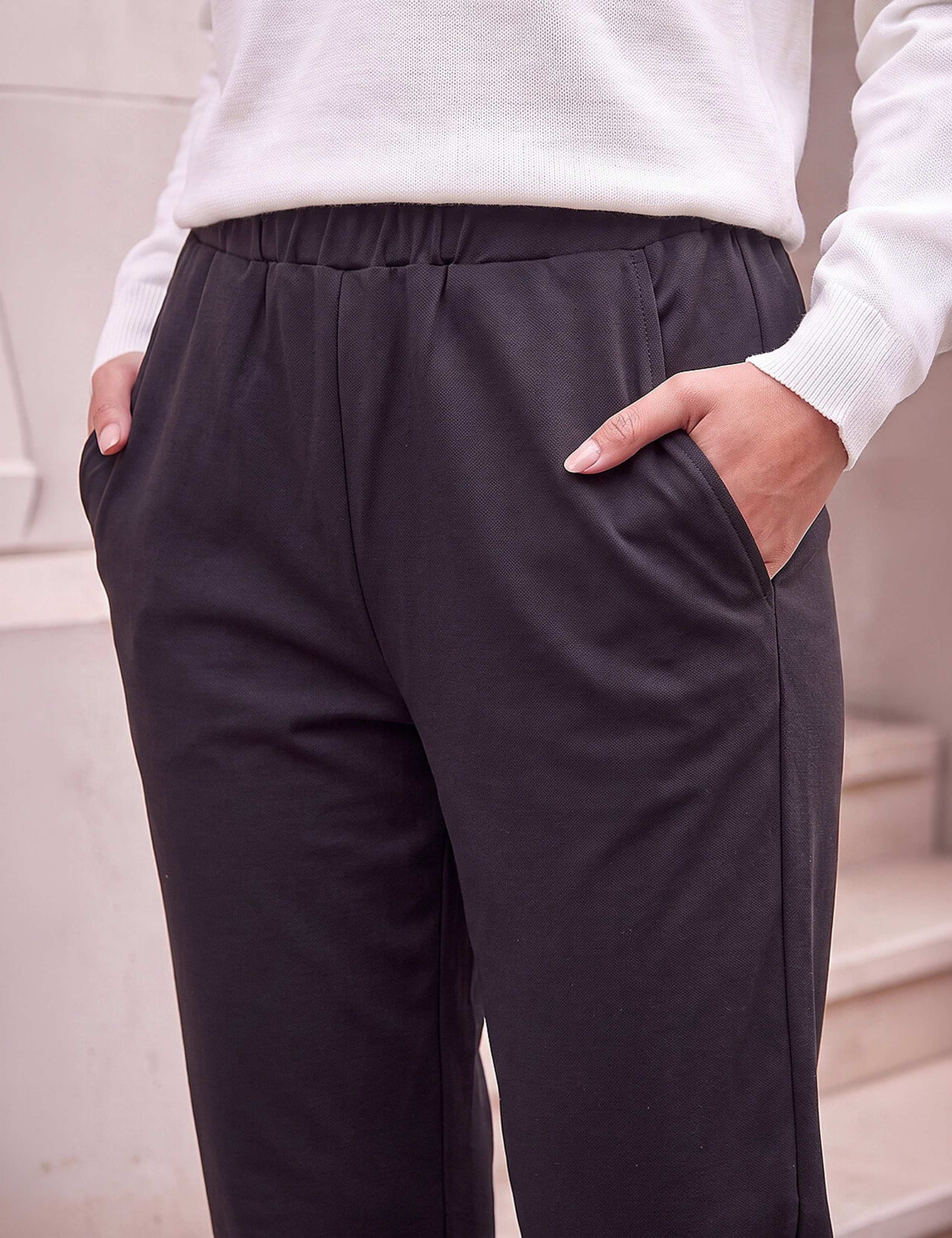 Petite Turn Up Slim Fit Trousers 4 of 4