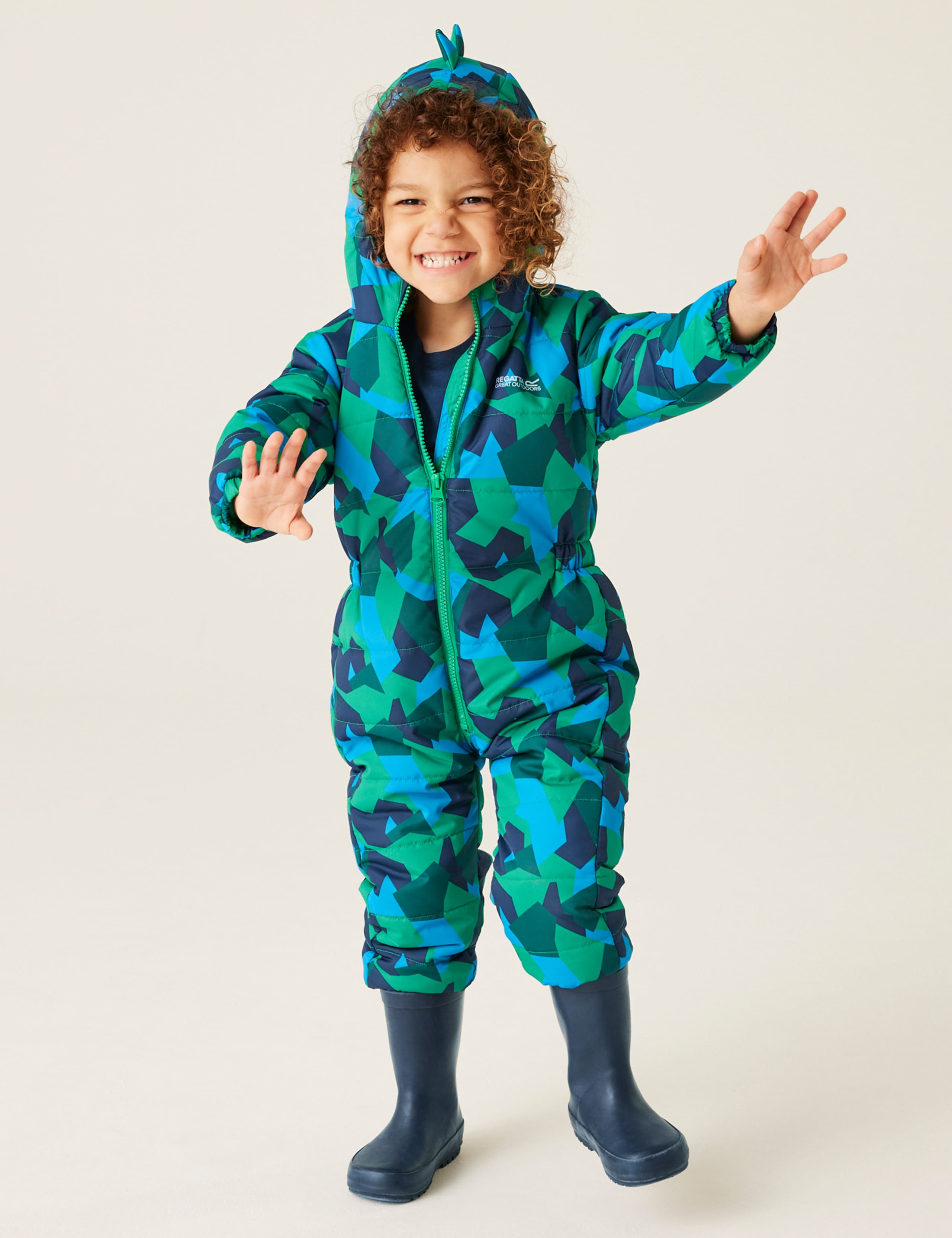 Penrose Hooded Printed Puddlesuit (9 Mths-6 Yrs) 4 of 6