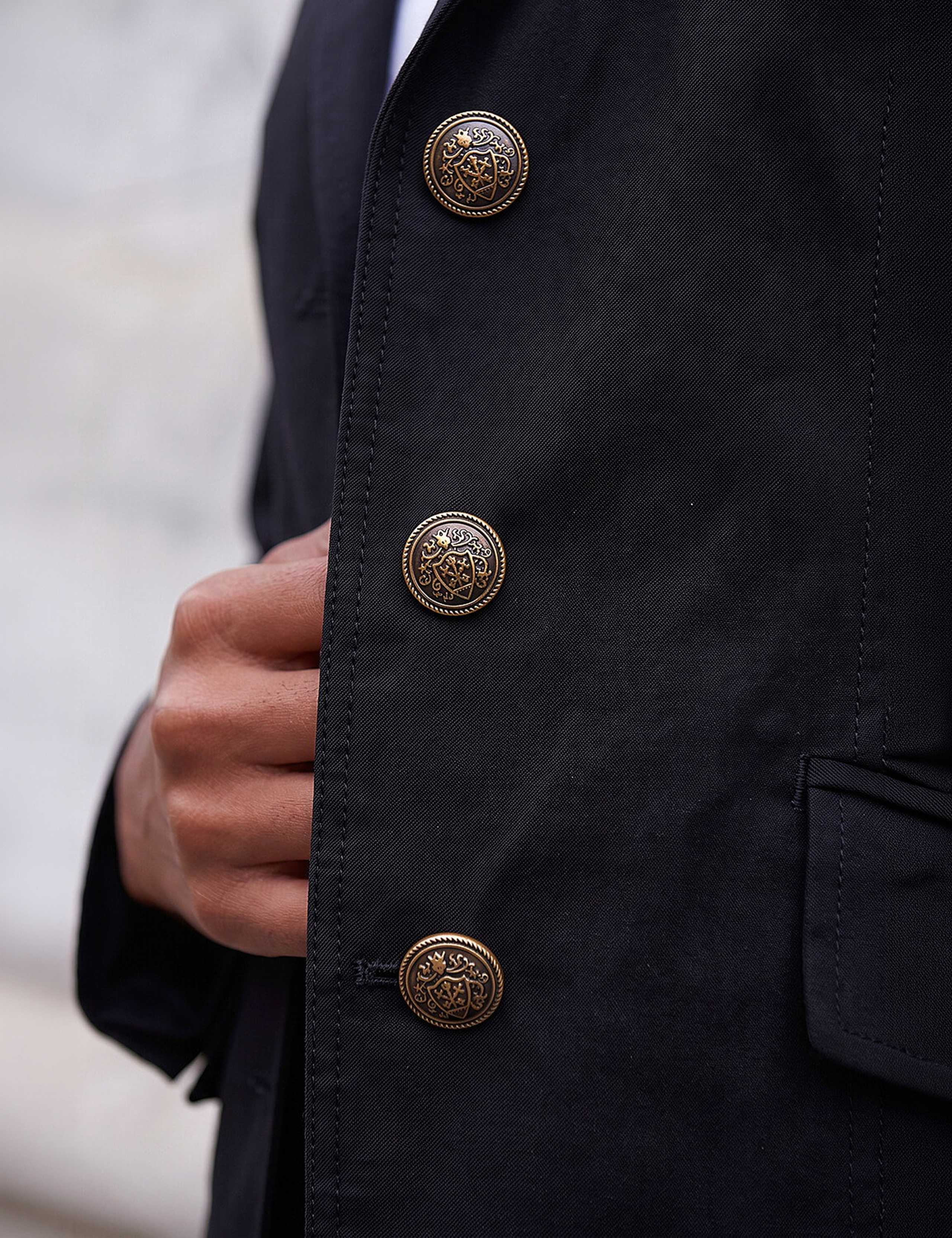 Tailored Crest Button Single Breasted Blazer 4 of 4
