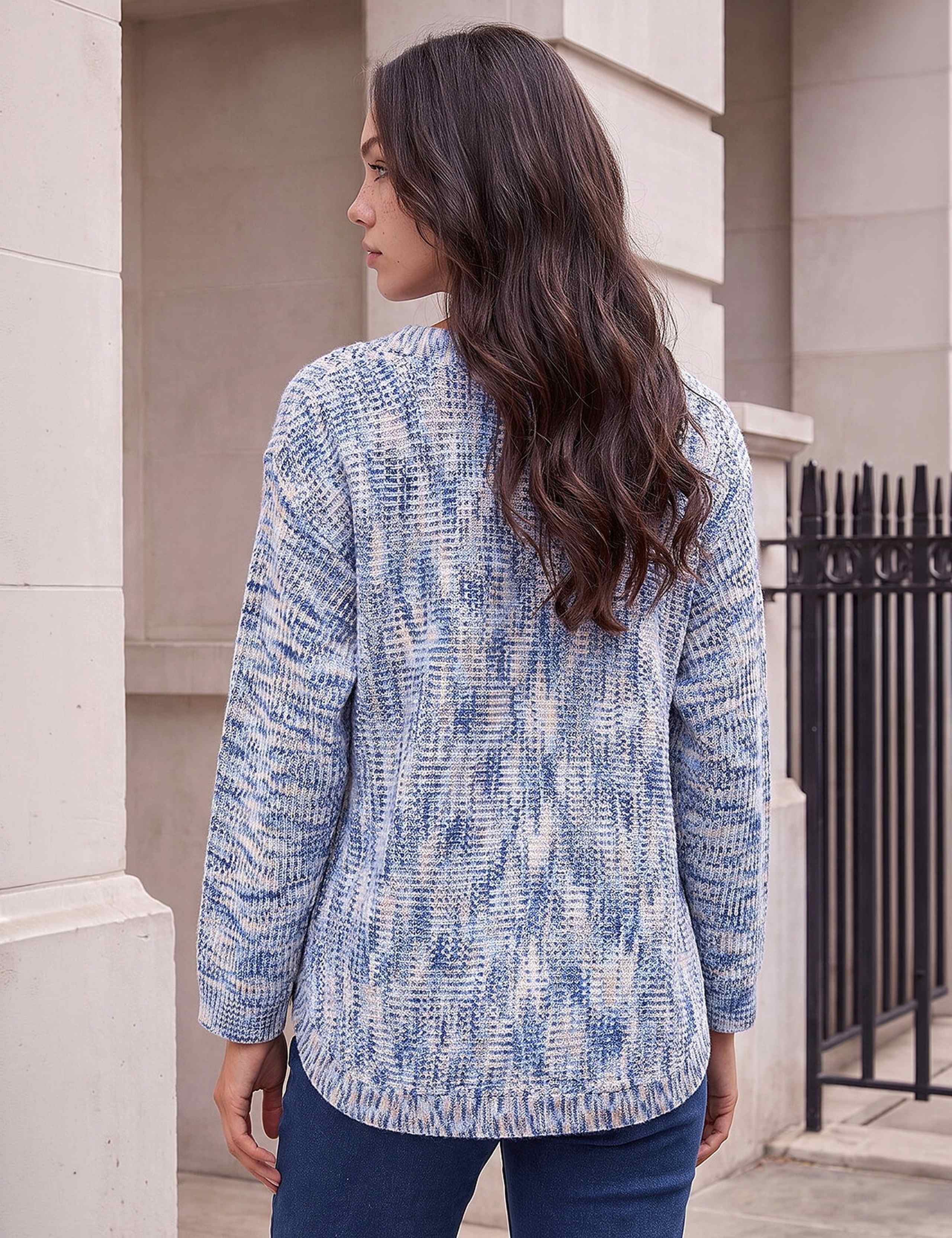 Petite Button Detail Curve Hem Jumper 3 of 3