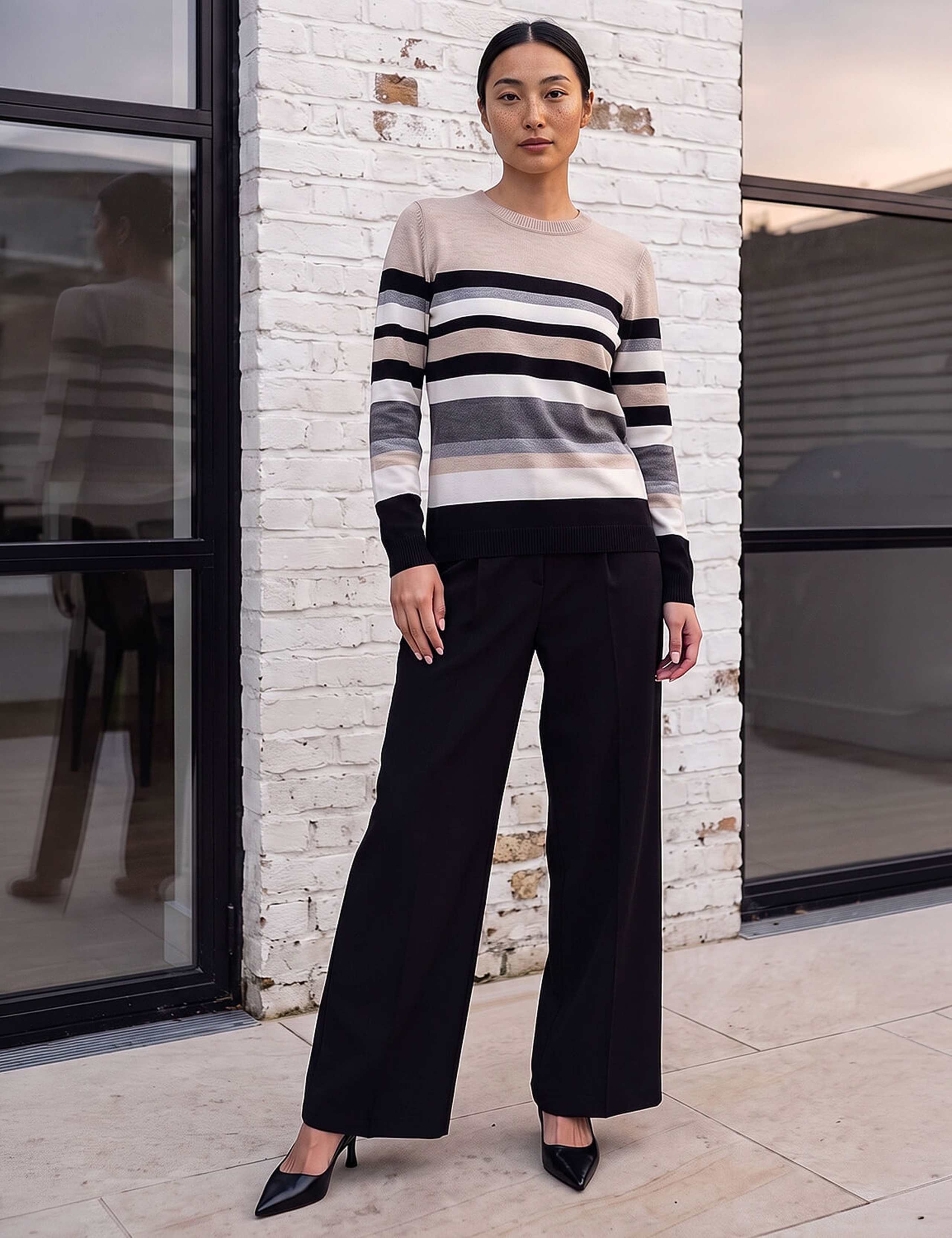 Petite Striped Crew Neck Jumper 2 of 4