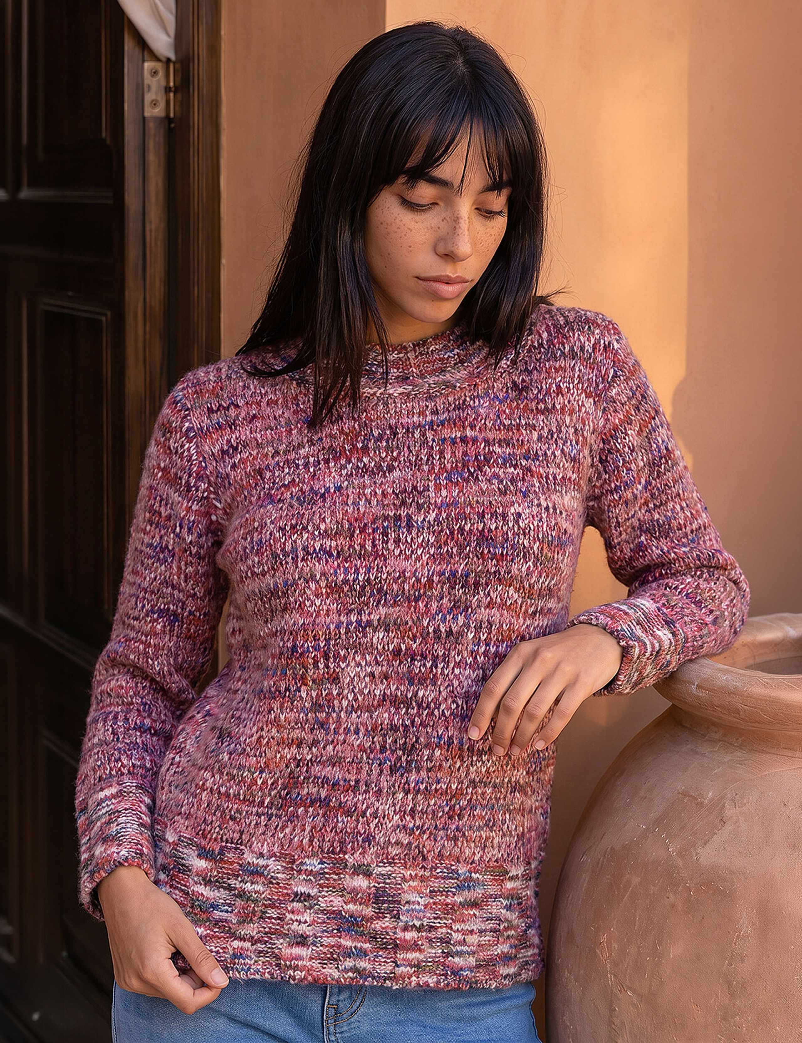 Petite Textured Crew Neck Jumper 1 of 4