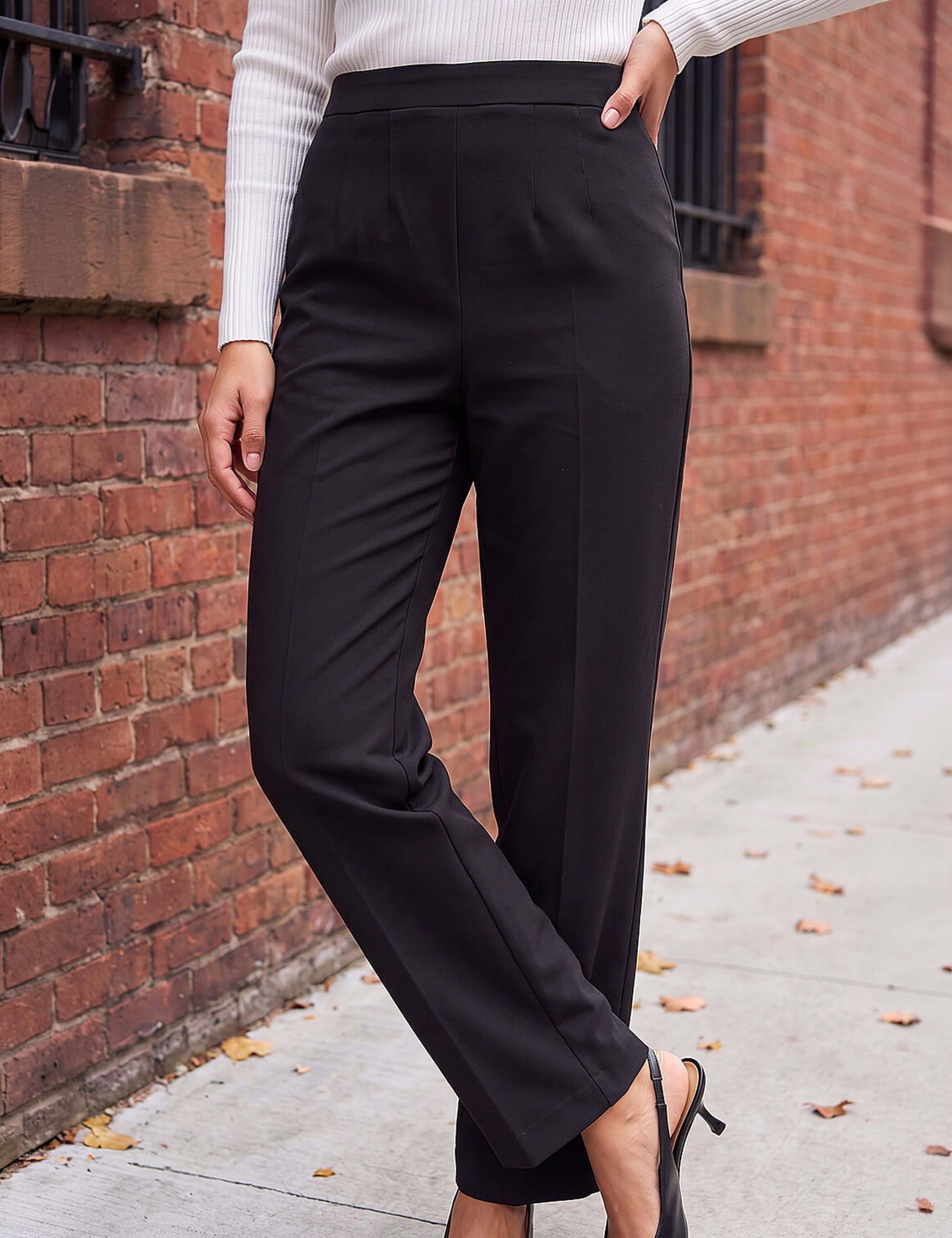 Ponte Straight Leg Trousers 1 of 4
