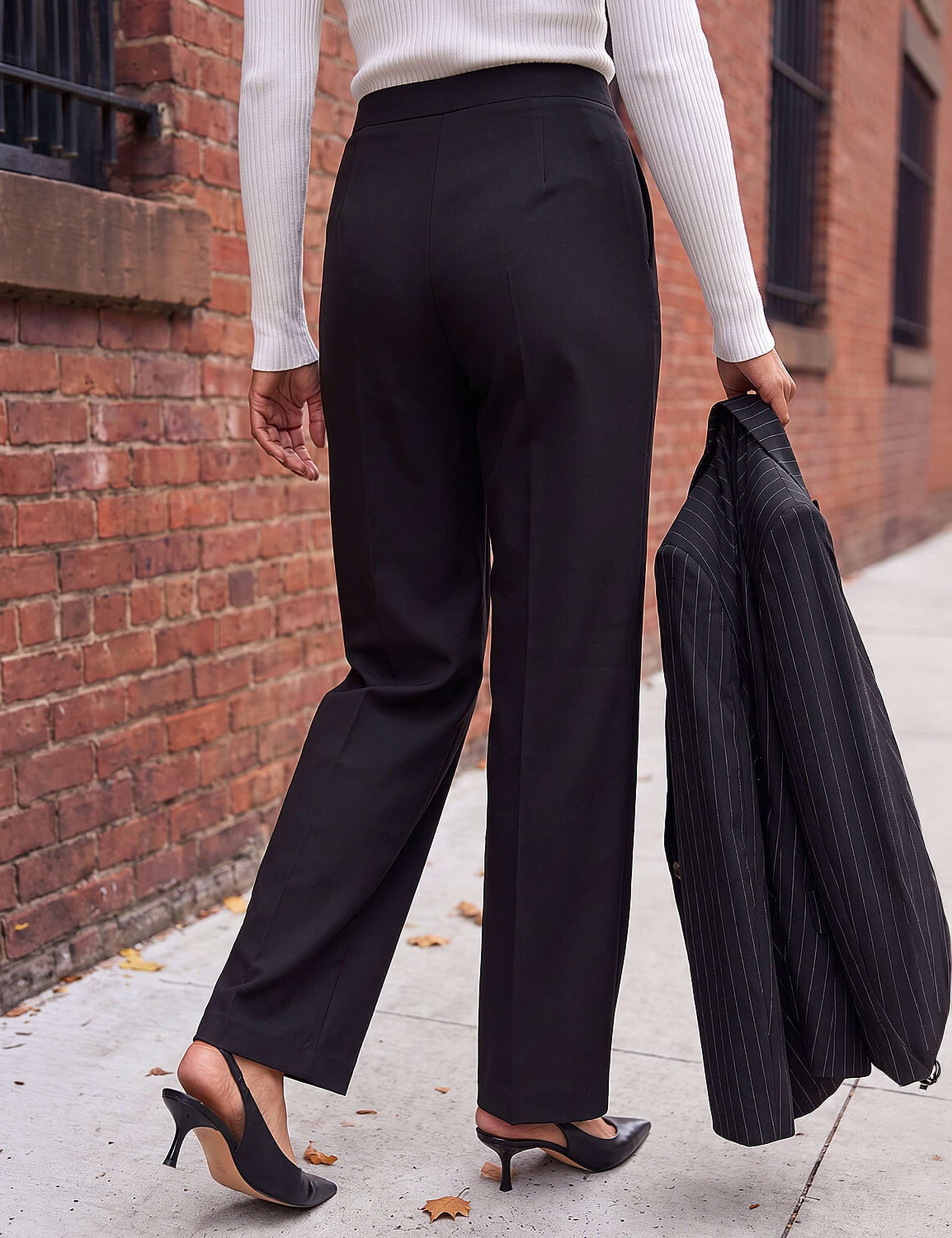 Ponte Straight Leg Trousers 3 of 4