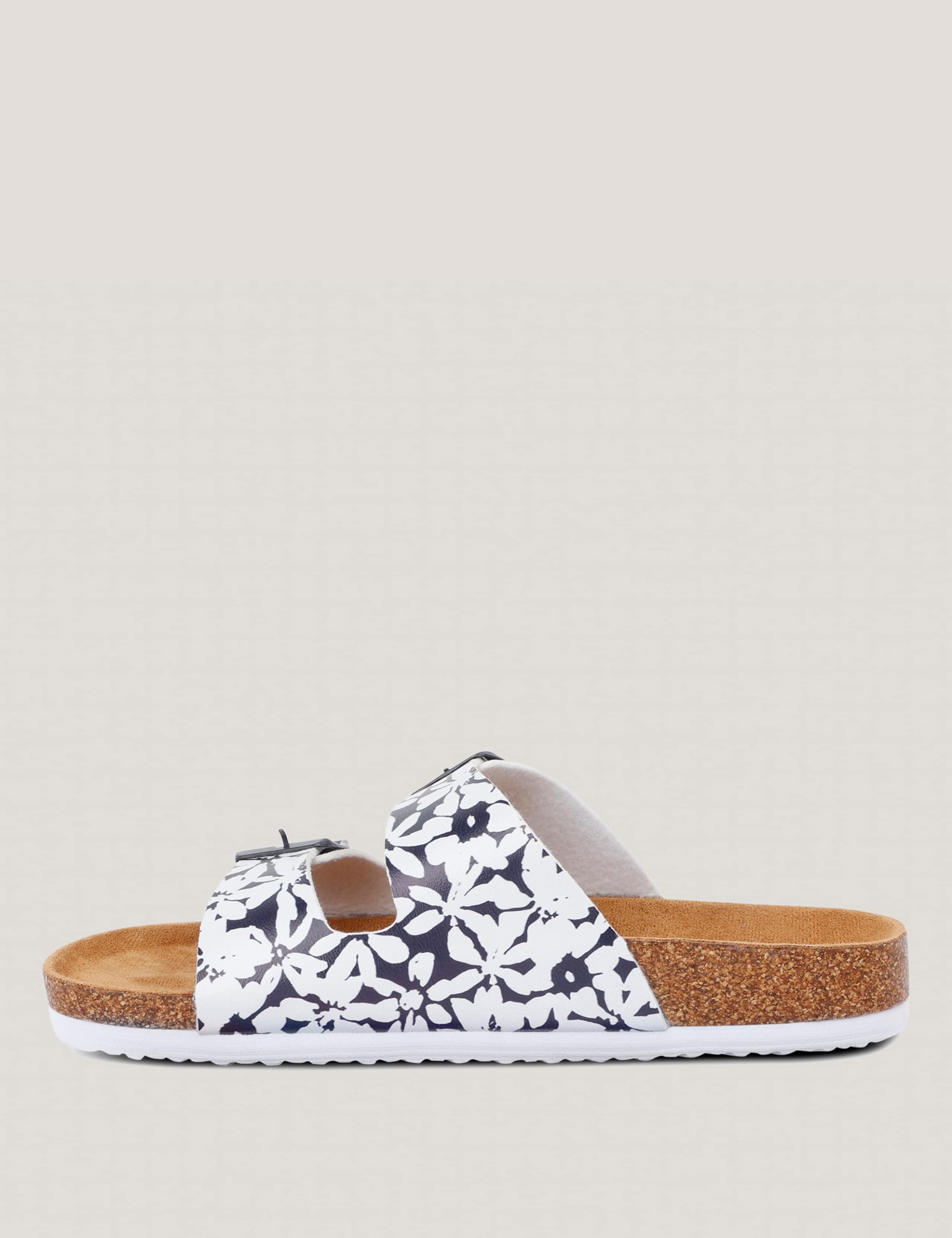Lady Mia Floral Buckle Footbed Sliders 6 of 7