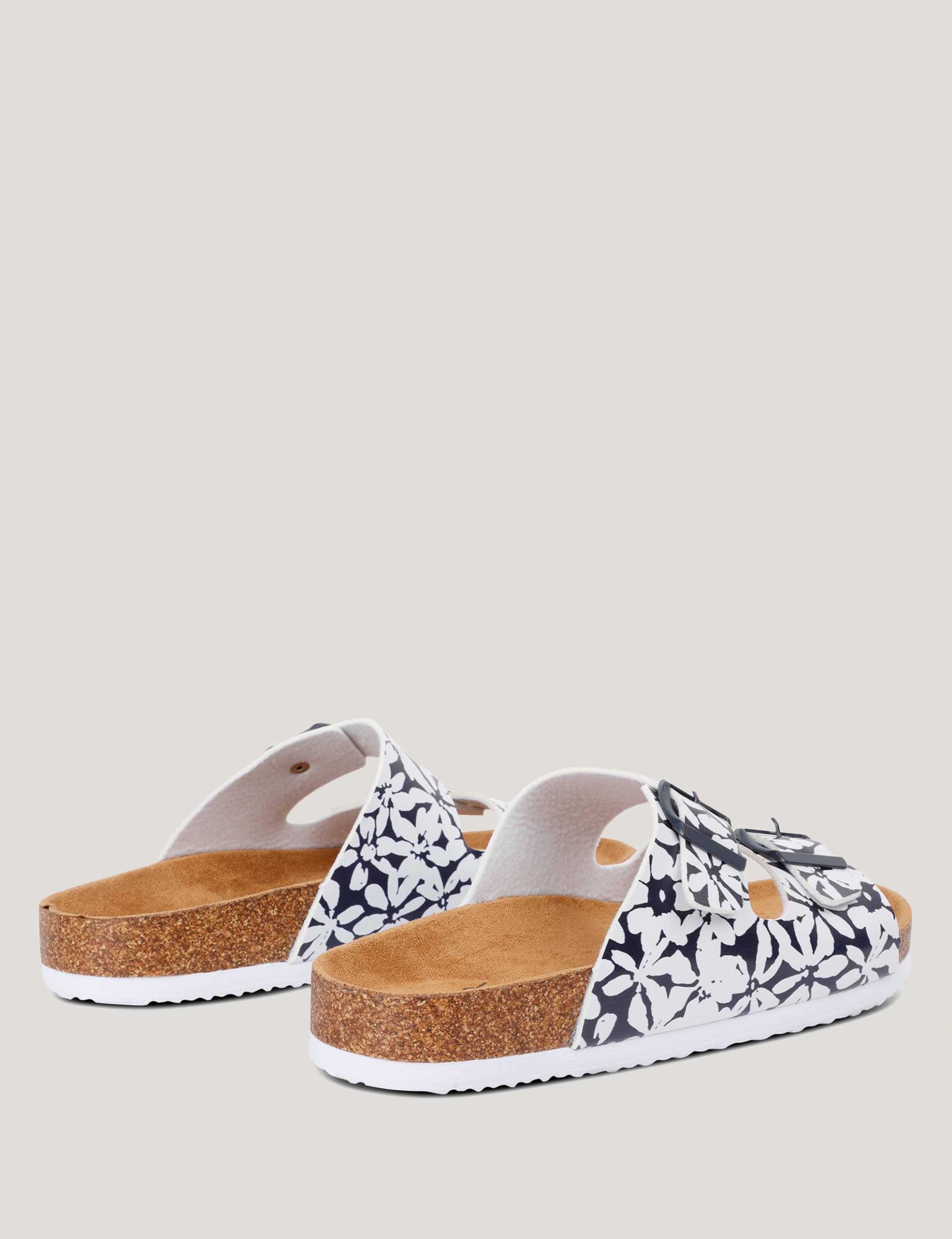 Lady Mia Floral Buckle Footbed Sliders 7 of 7
