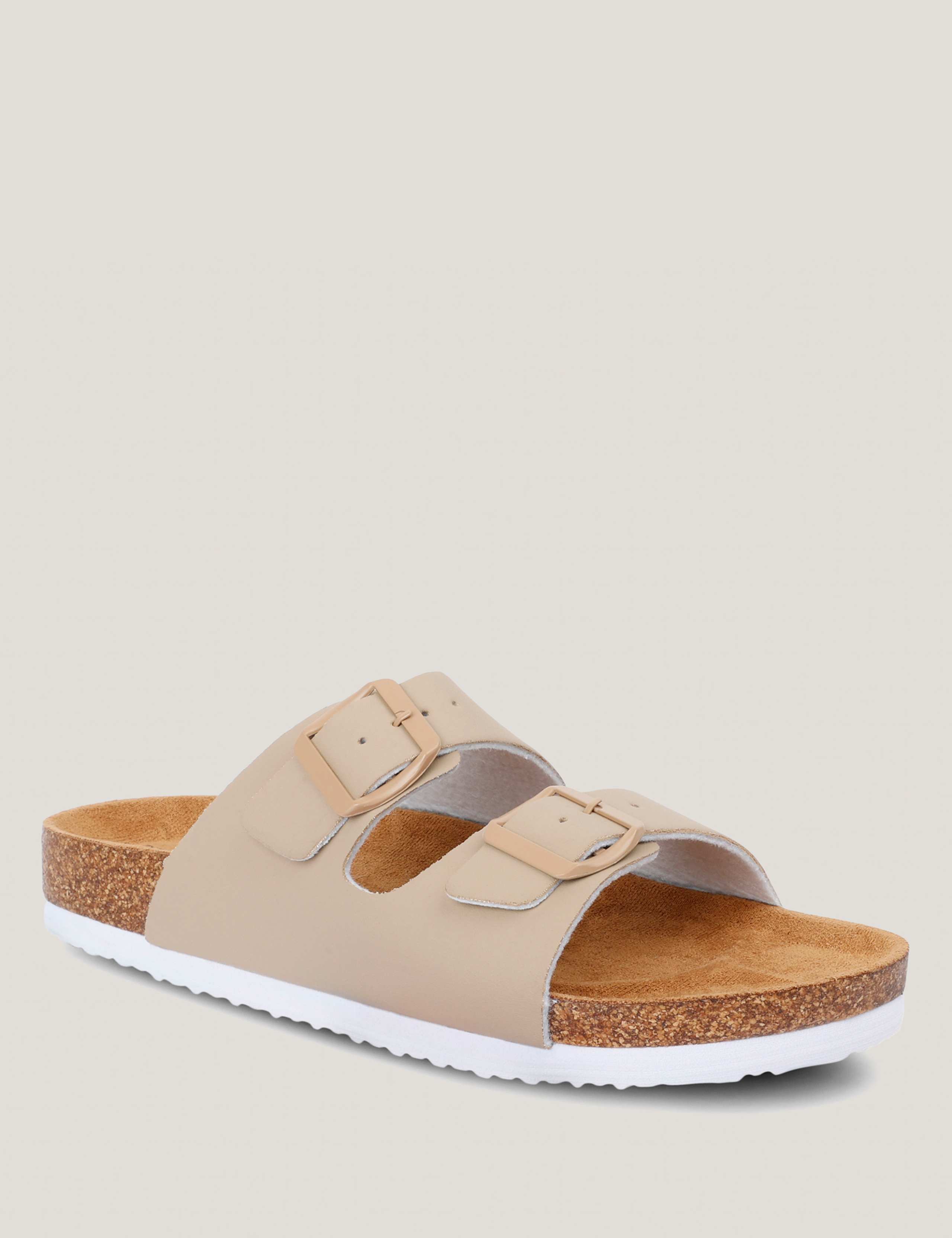 Lady Mia Floral Buckle Footbed Sliders 2 of 7