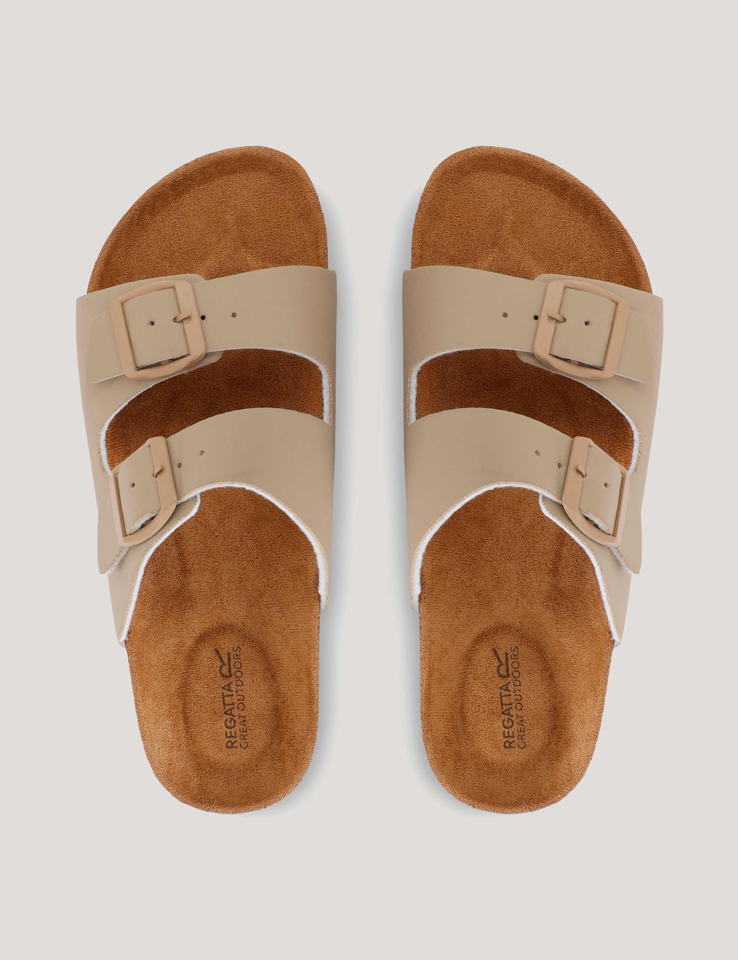 Lady Mia Floral Buckle Footbed Sliders 5 of 7