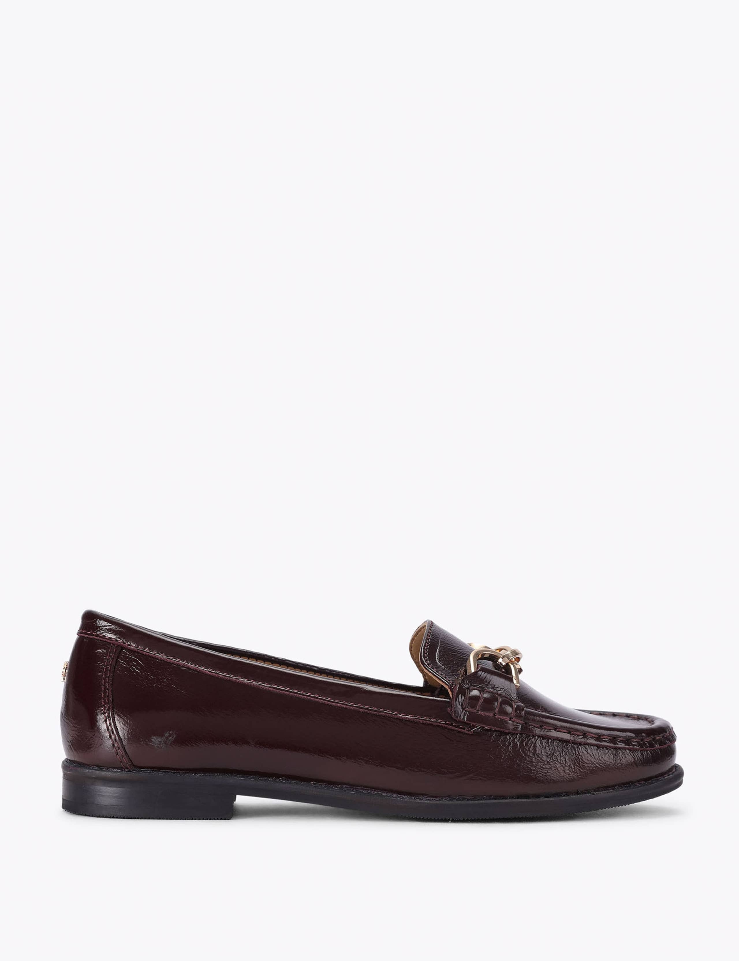 Leather Buckle Detail Loafers 1 of 4