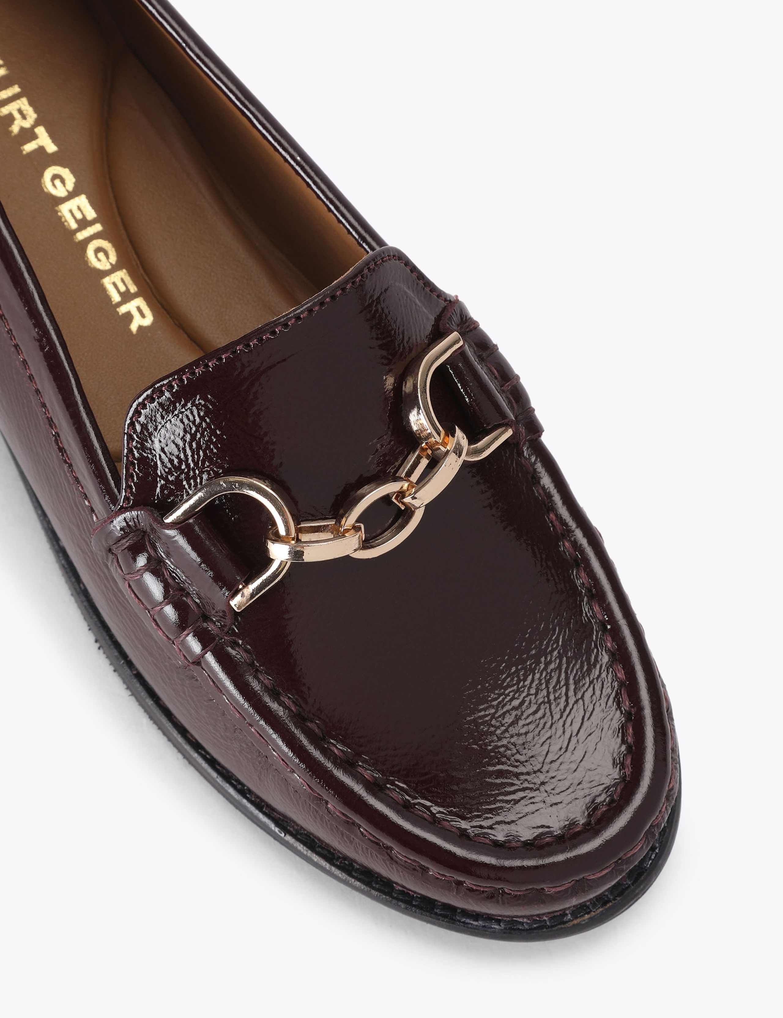 Leather Buckle Detail Loafers 2 of 4