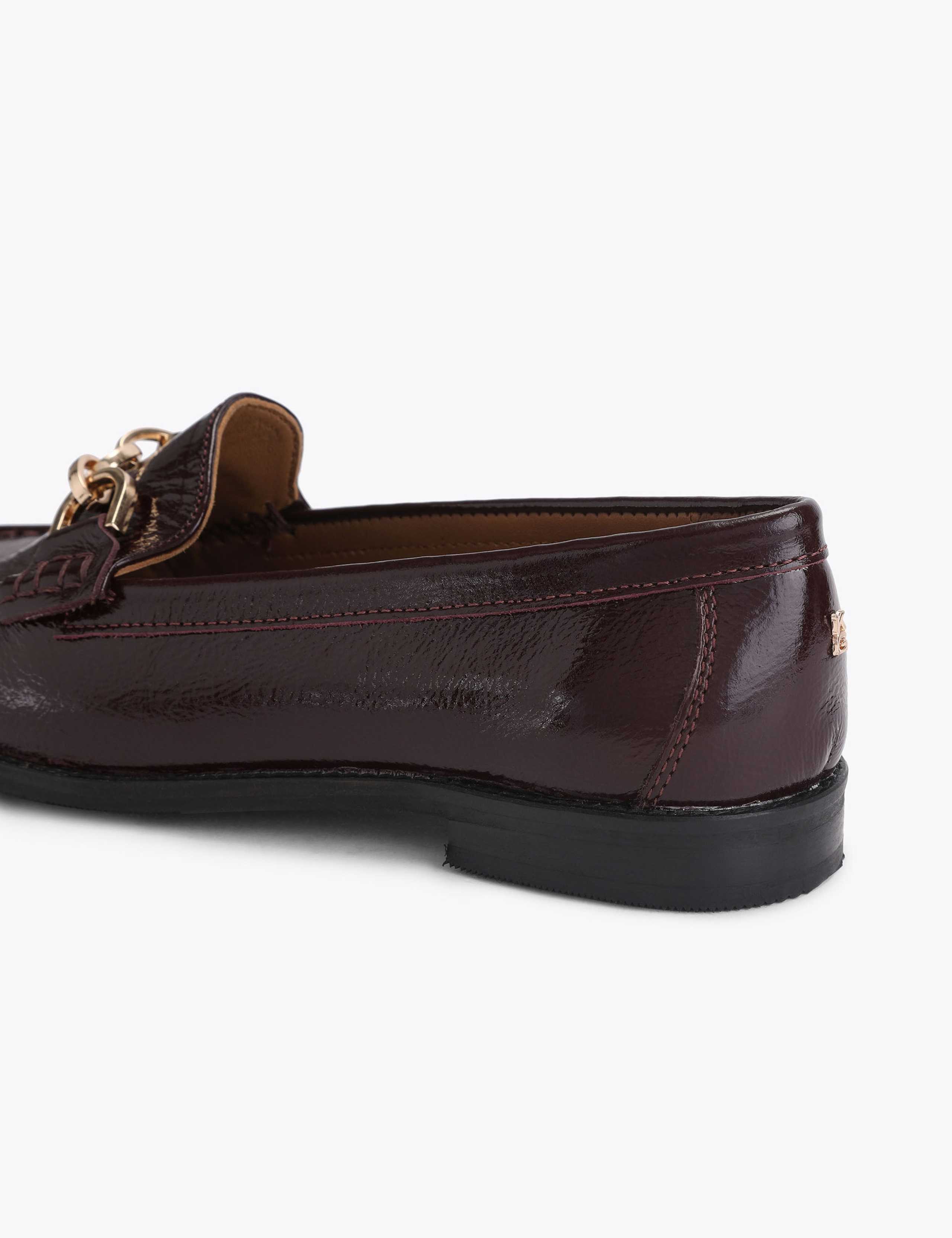 Leather Buckle Detail Loafers 4 of 4
