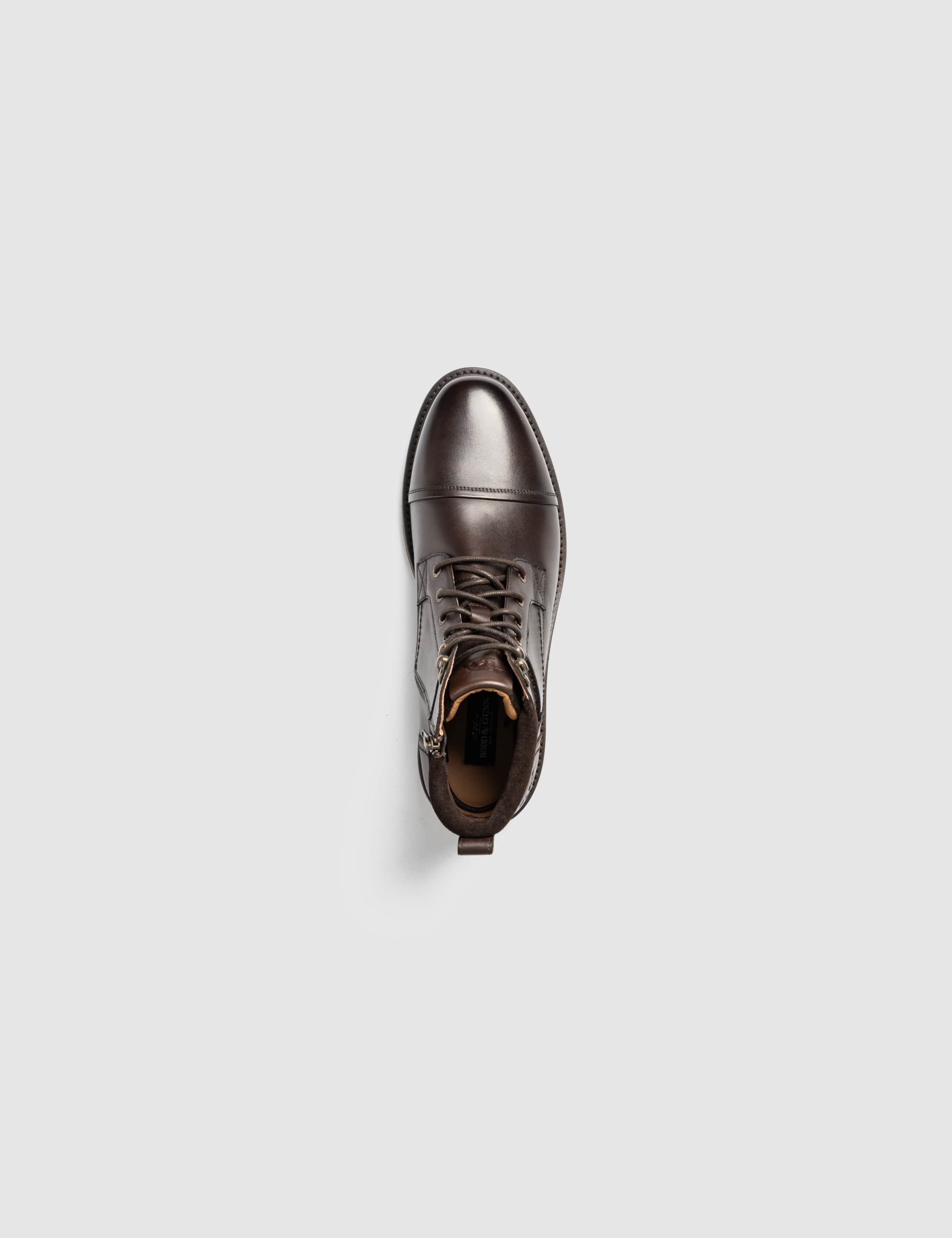 Leather Lace Up Military Boots 5 of 10