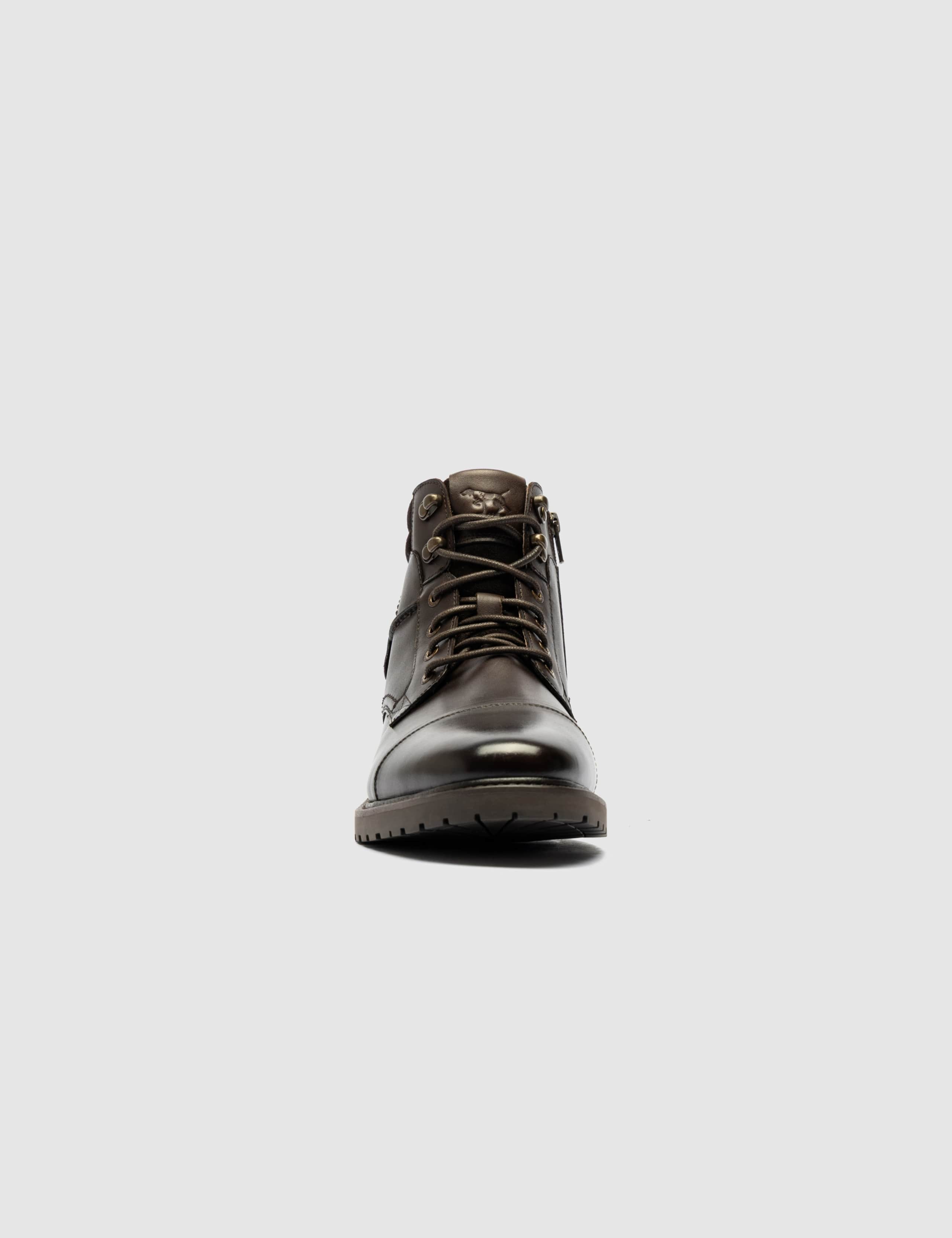Leather Lace Up Military Boots 8 of 10