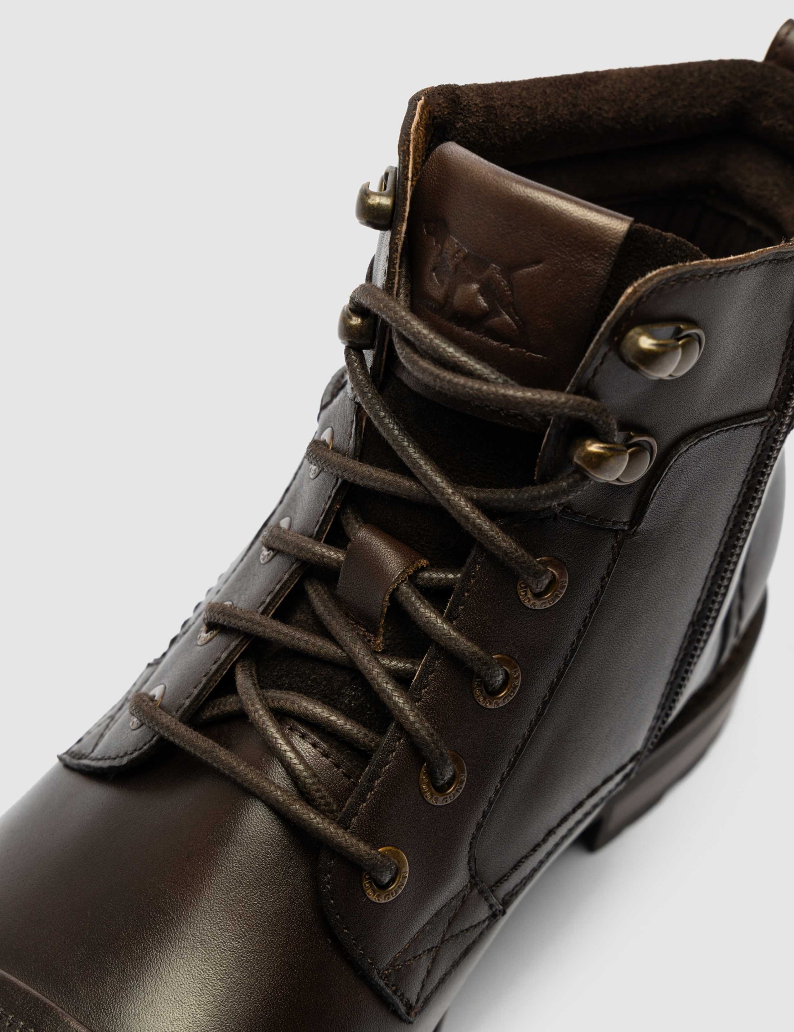 Leather Lace Up Military Boots 9 of 10