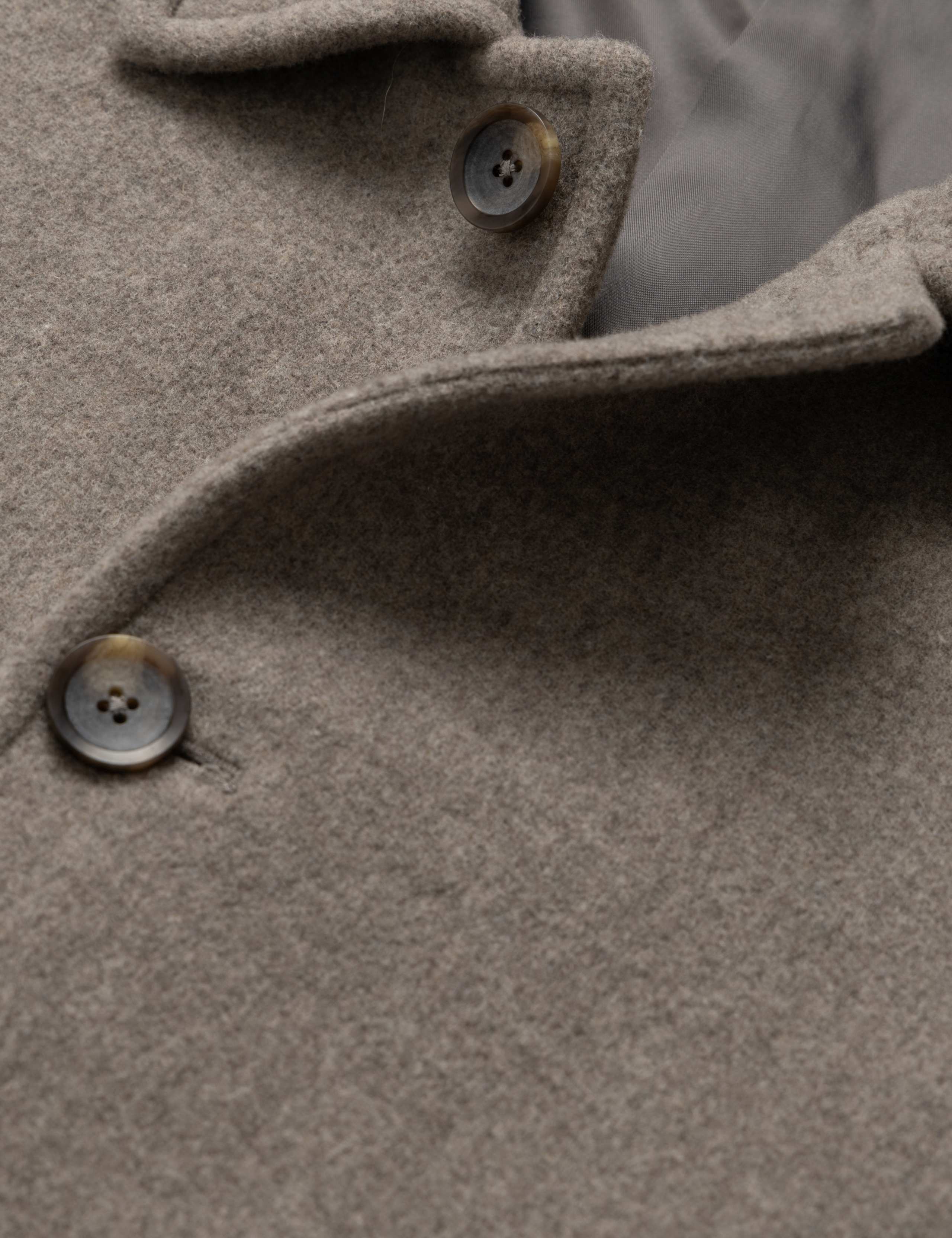 Wool Point Collar Button Front Overcoat 6 of 6