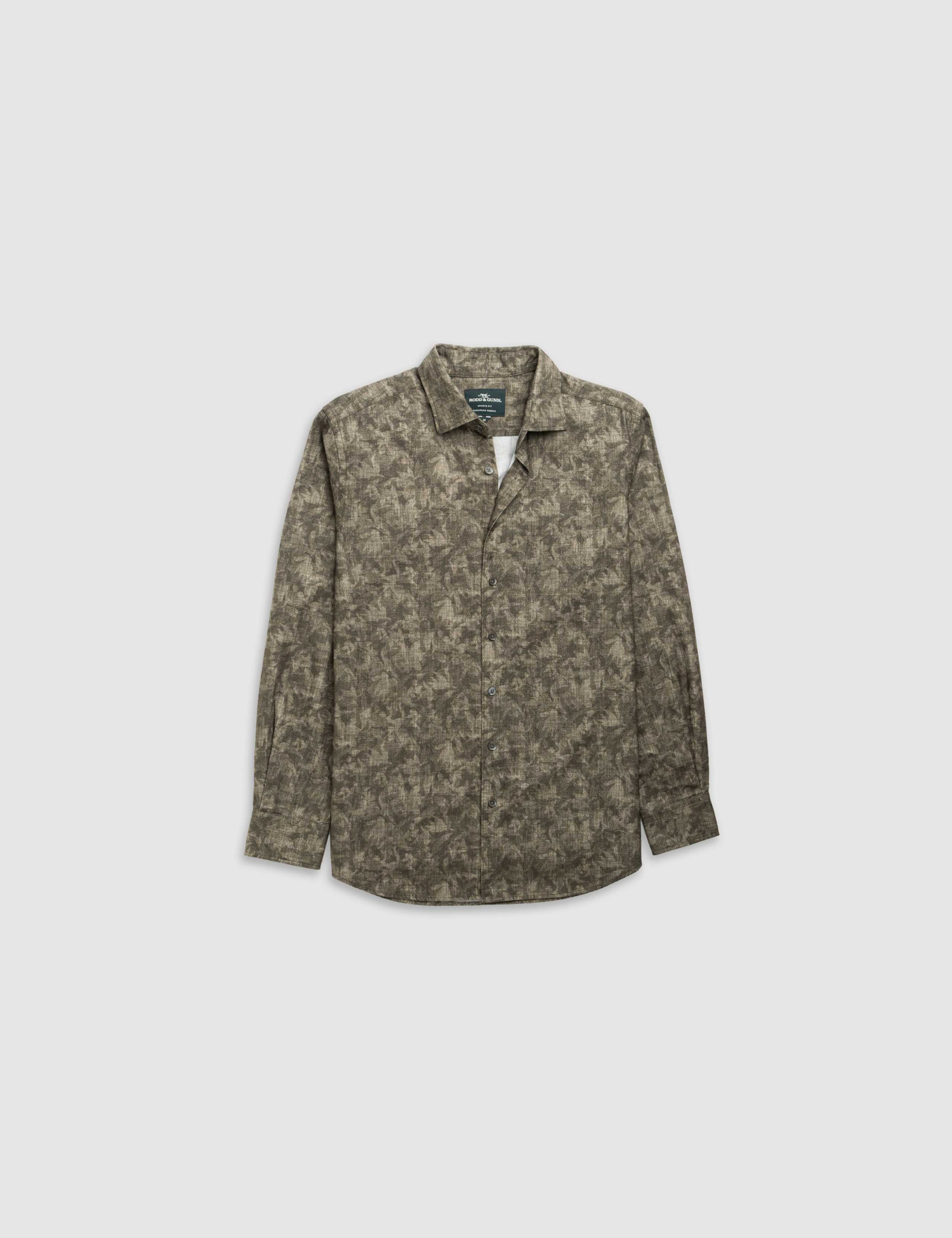 Tonal Palm Print Cotton Shirt 5 of 6