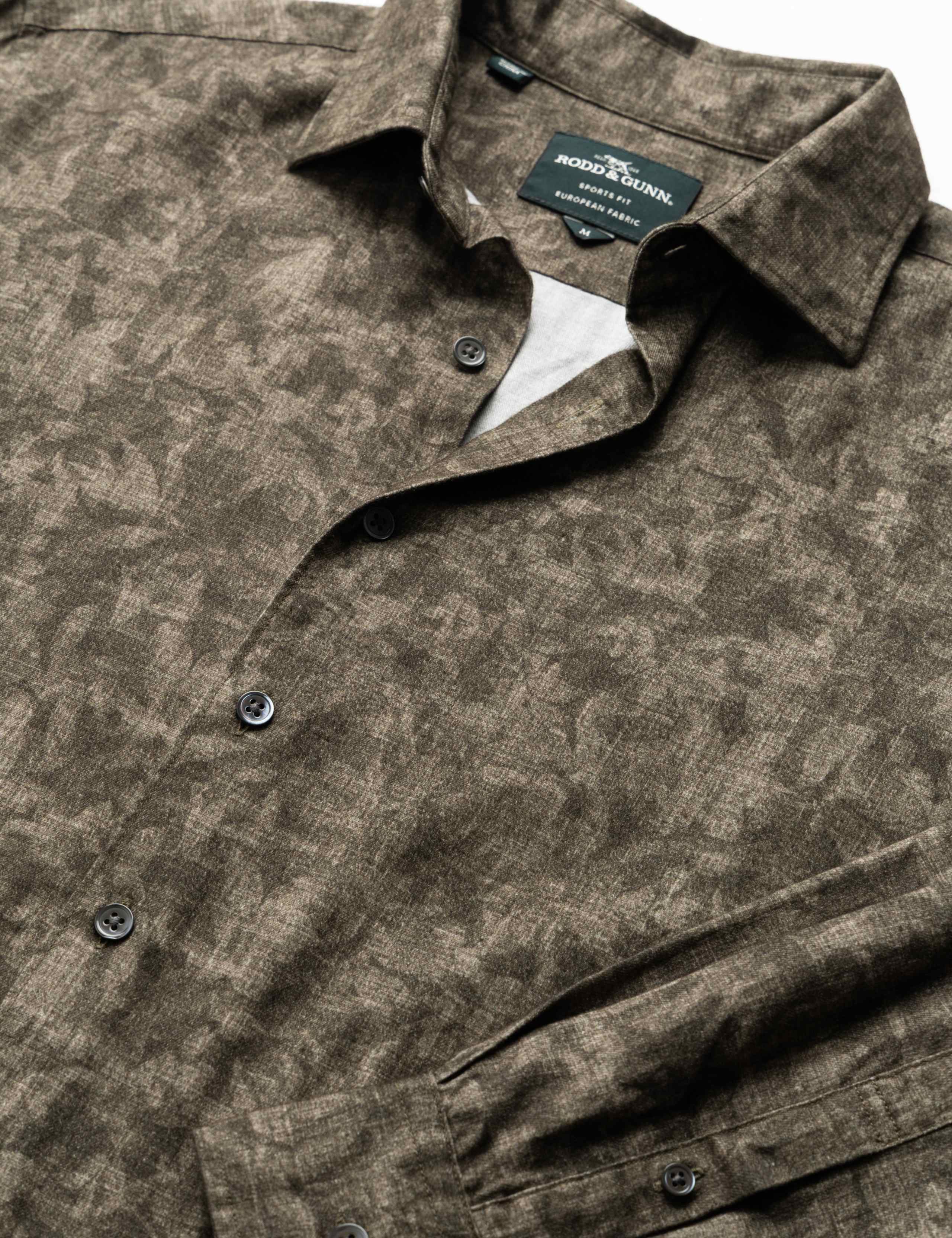 Tonal Palm Print Cotton Shirt 6 of 6