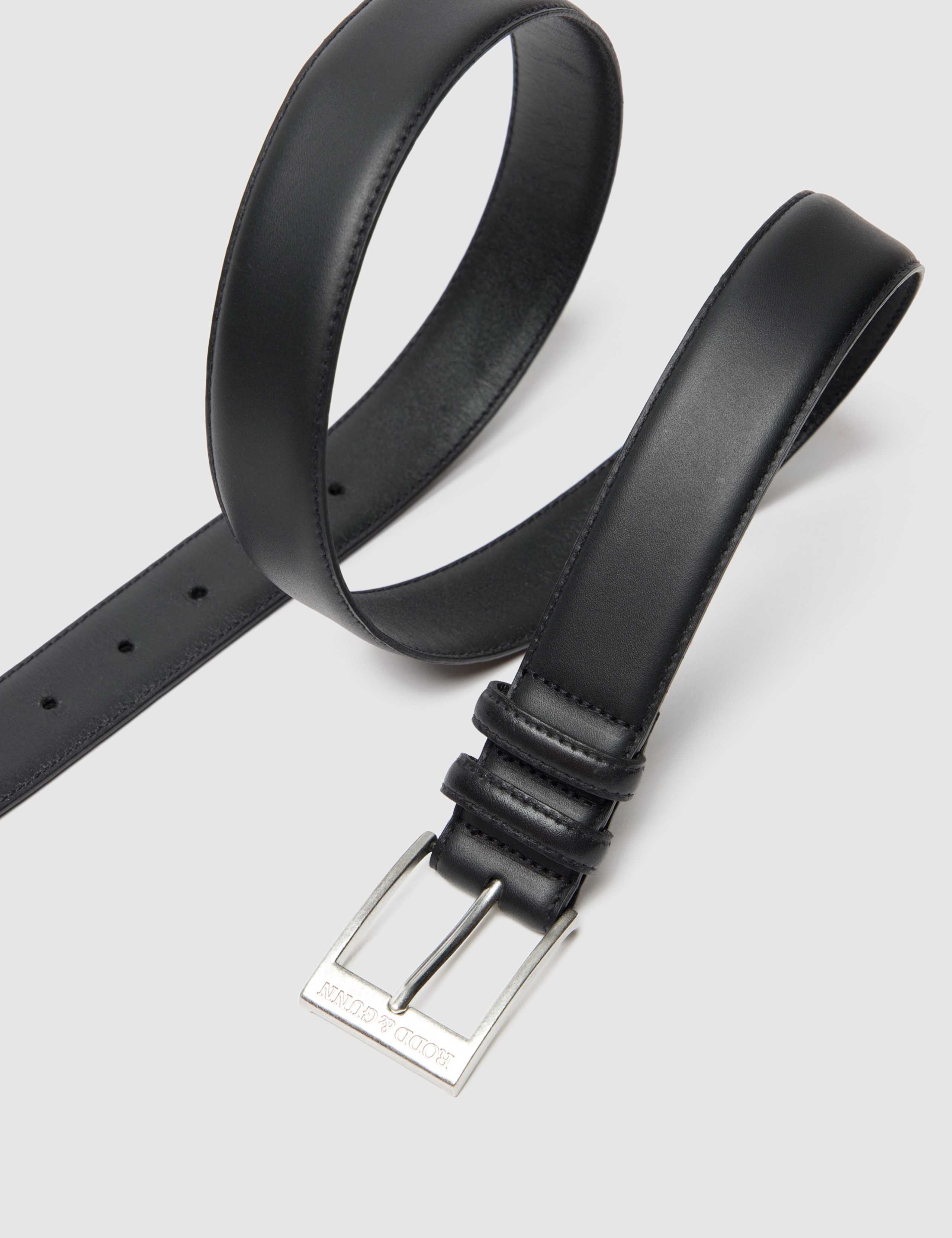 Regular Fit Leather Buckle Belt 3 of 3