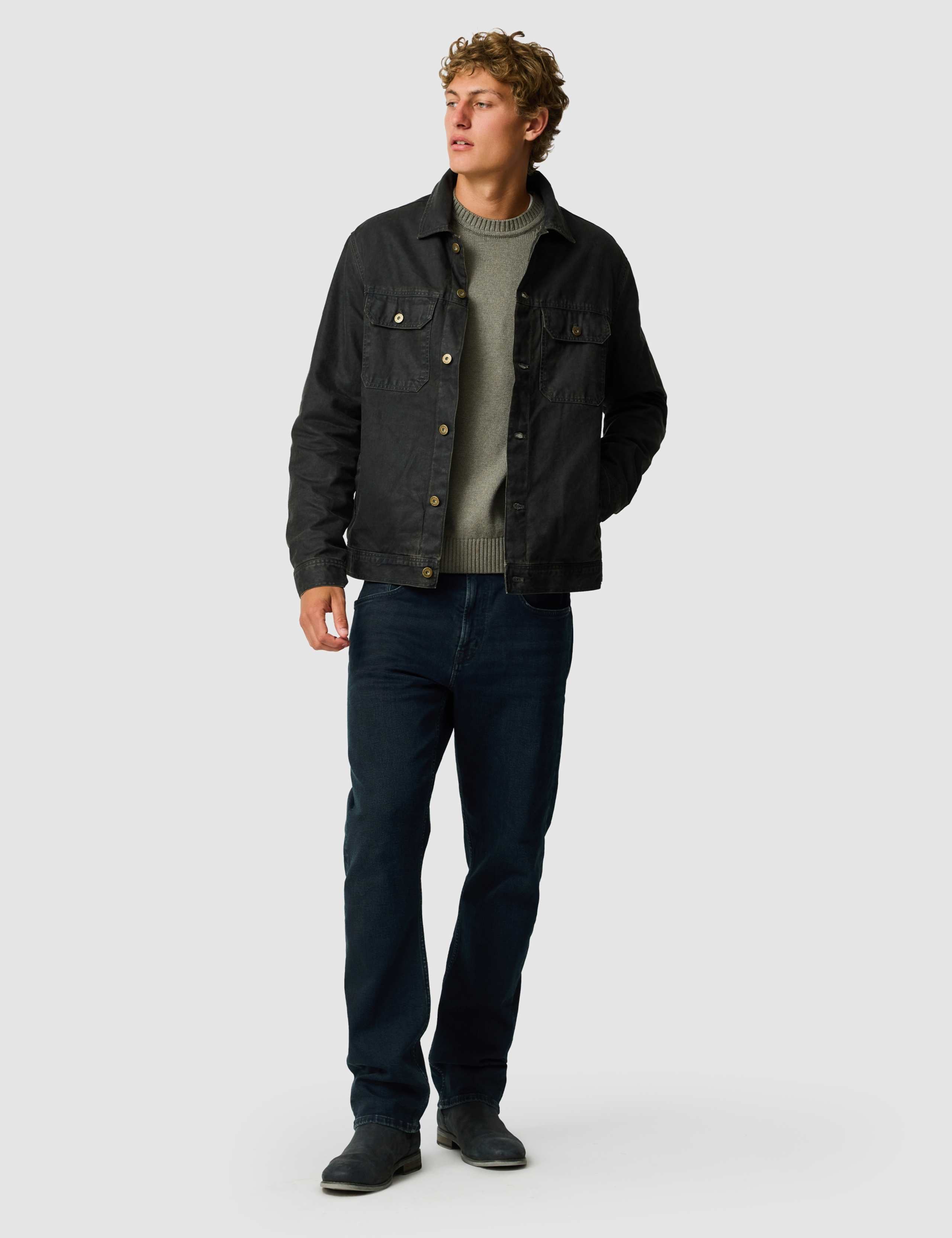 Pure Cotton Textured Padded Trucker Jacket 2 of 6