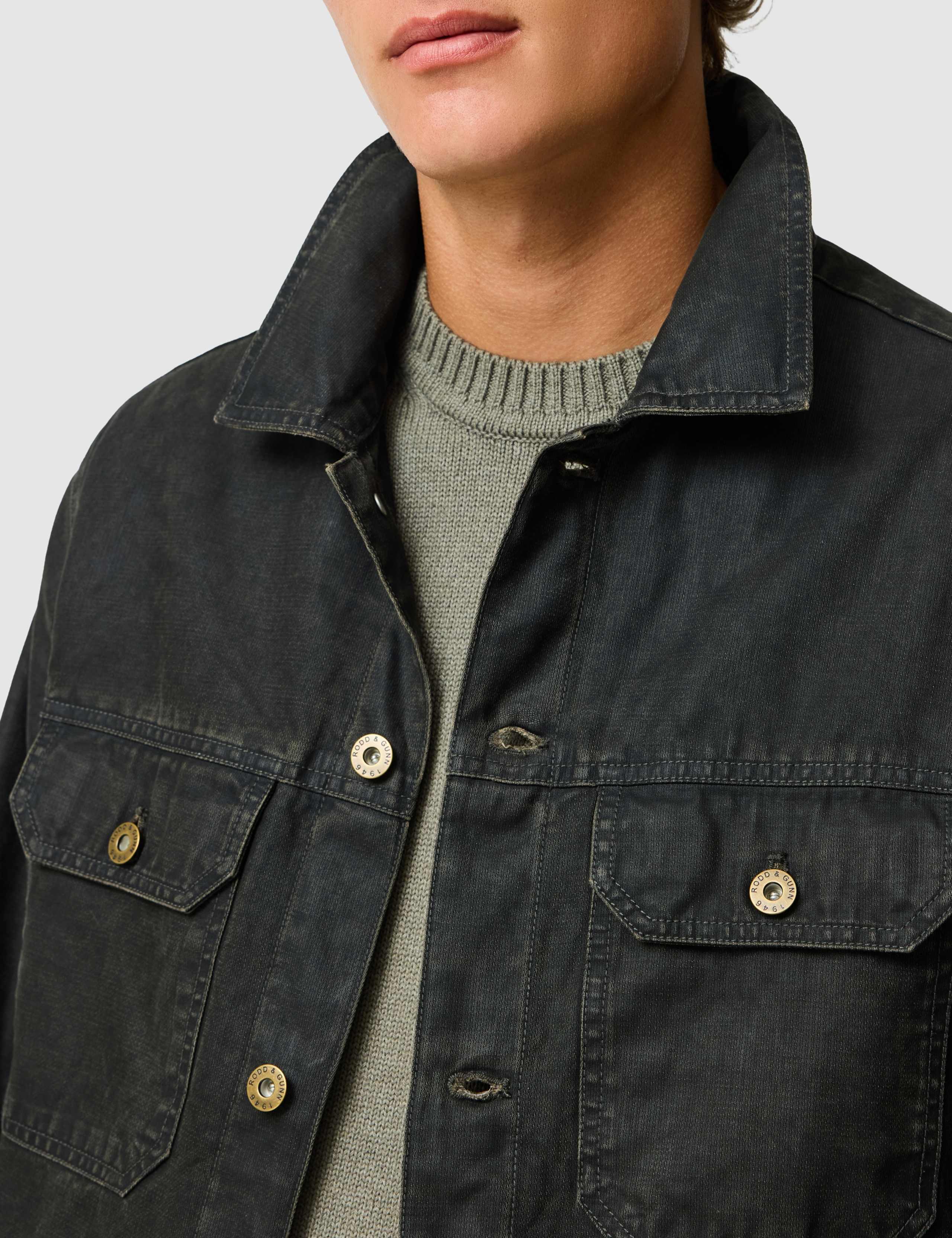 Pure Cotton Textured Padded Trucker Jacket 4 of 6