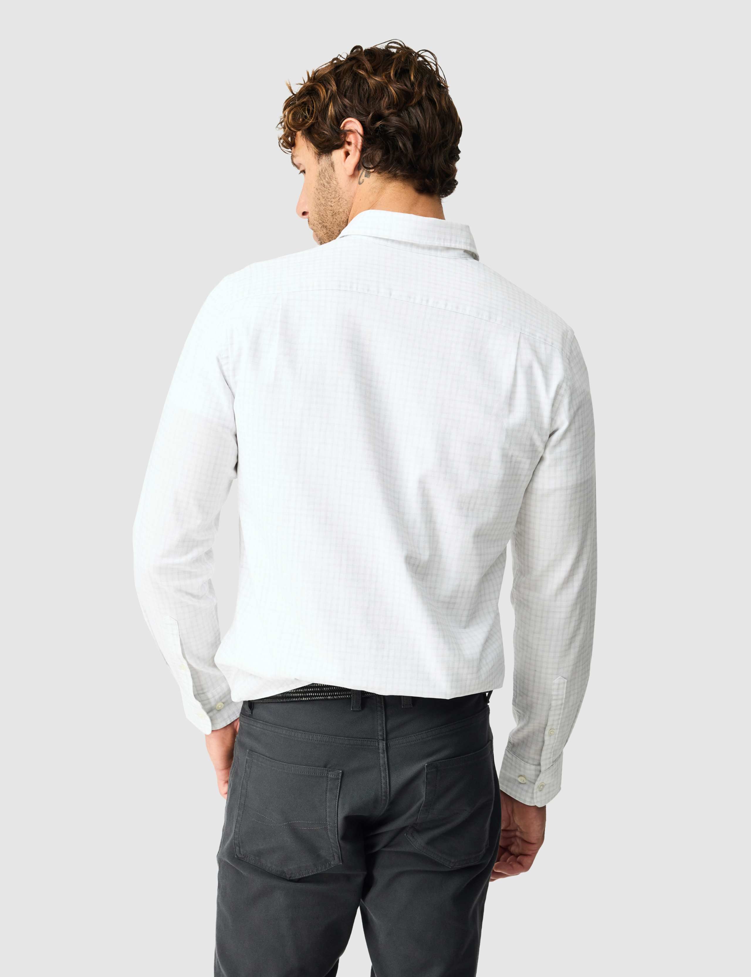 Slim Fit Pure Cotton Textured Checked Shirt 4 of 6