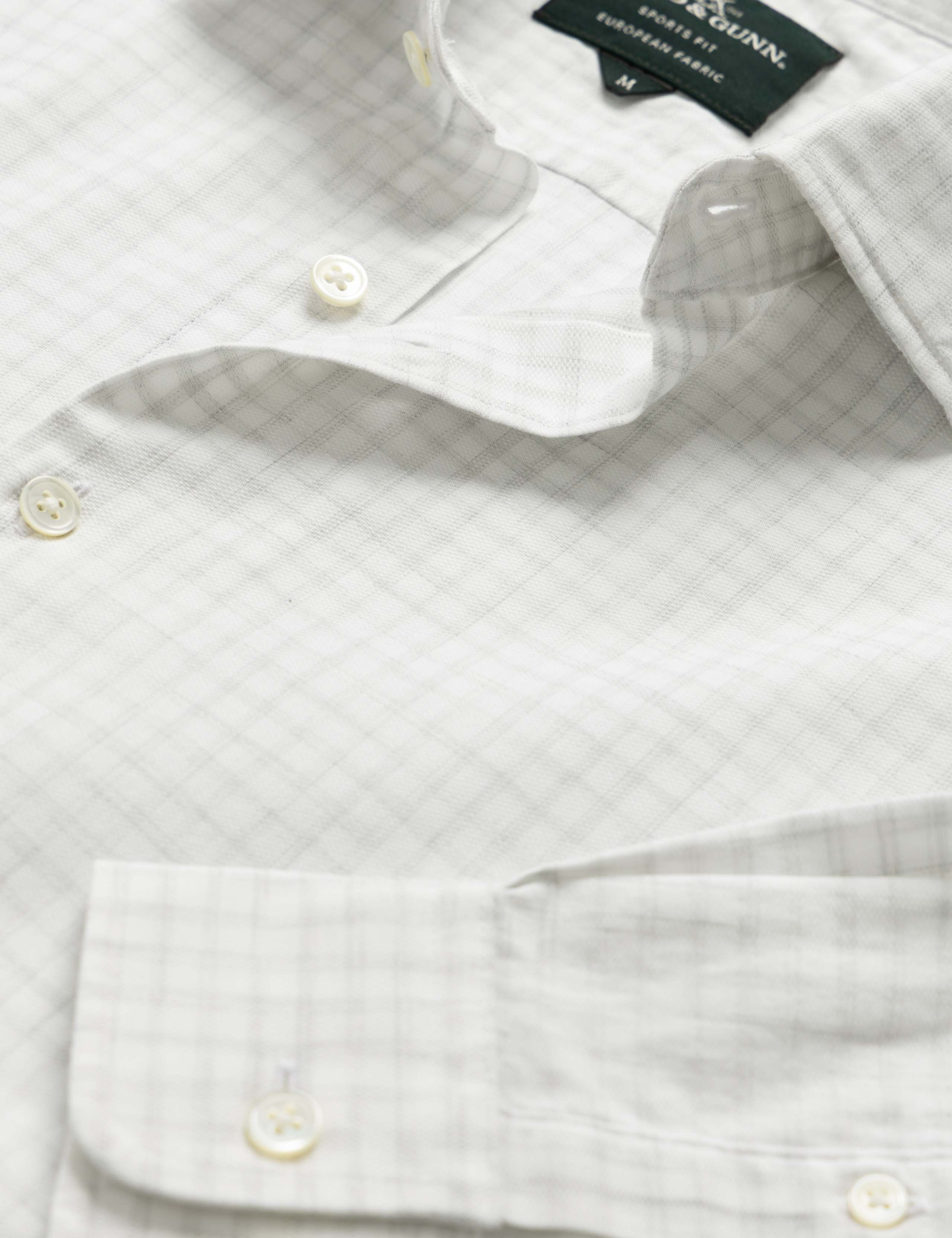Slim Fit Pure Cotton Textured Checked Shirt 6 of 6