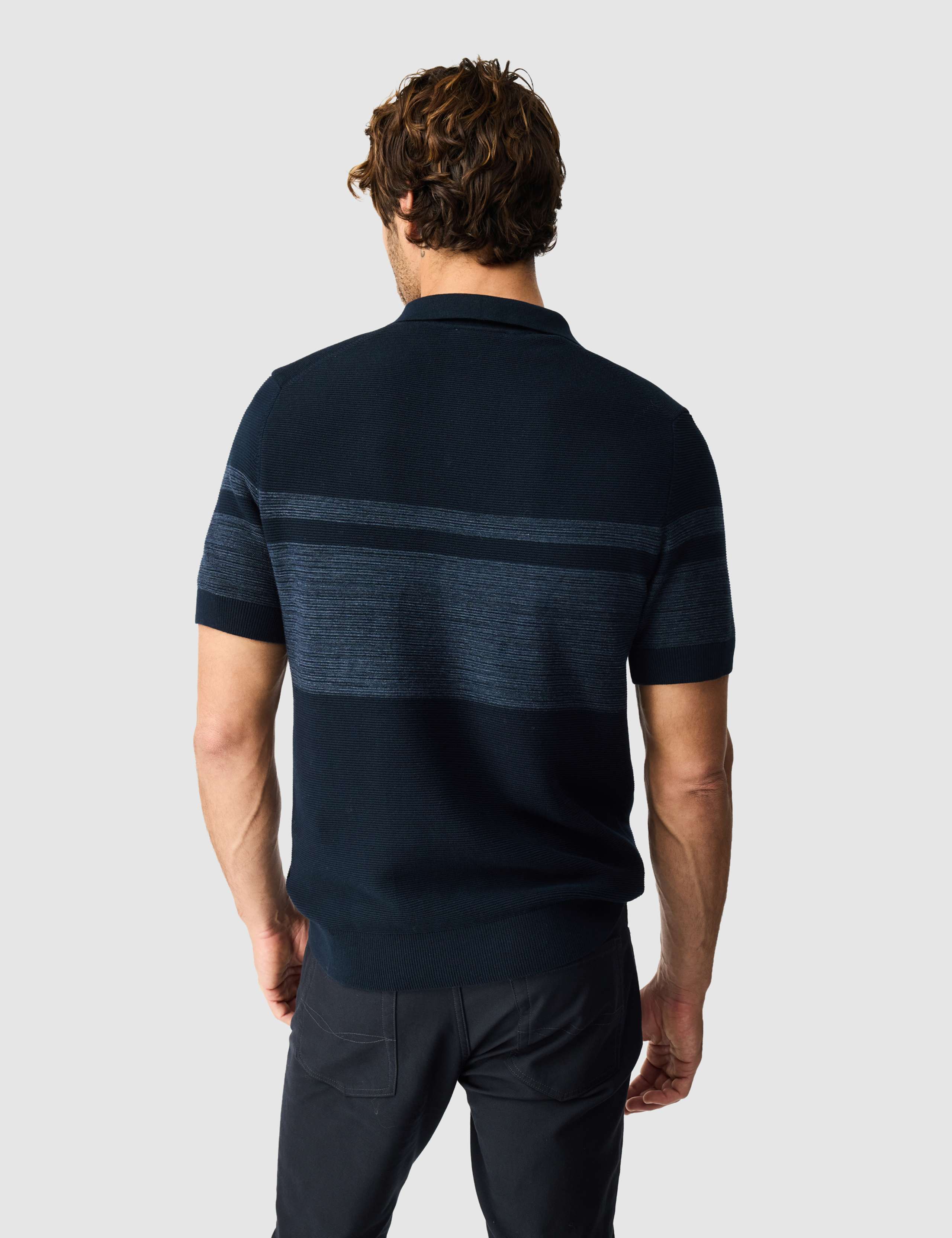 Pure Cotton Colour Block Knitted Polo Shirt 4 of 6
