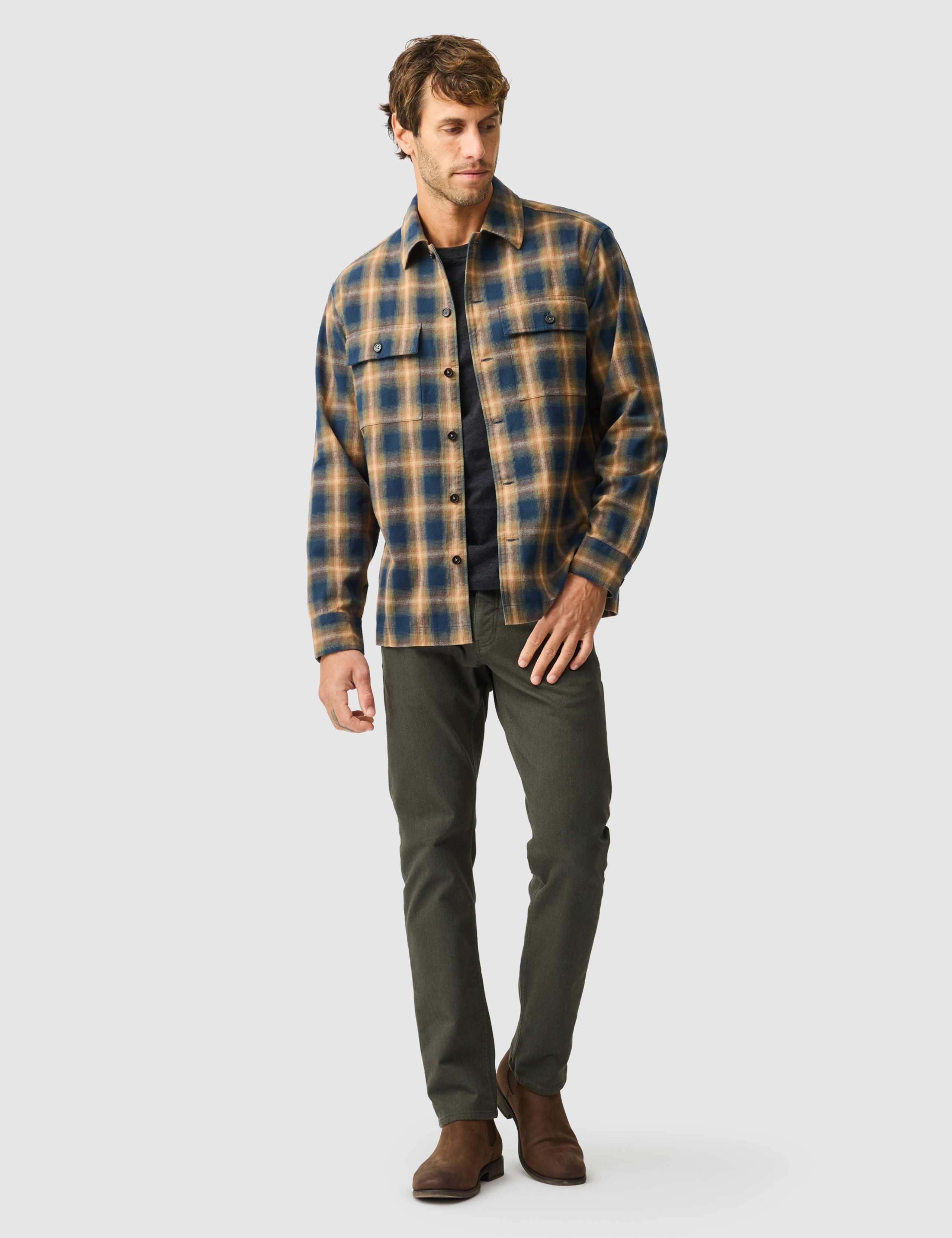 Pinehaven Pure Cotton Checked Overshirt 3 of 6